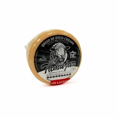 El Tamujar Queso de Oveja Curado Artesano Extremeño 700 g Aprox. – Leche Cruda – Pasta Semiblanda – Sabor Intenso y Ligeramente Picante – Sin Lactosa
