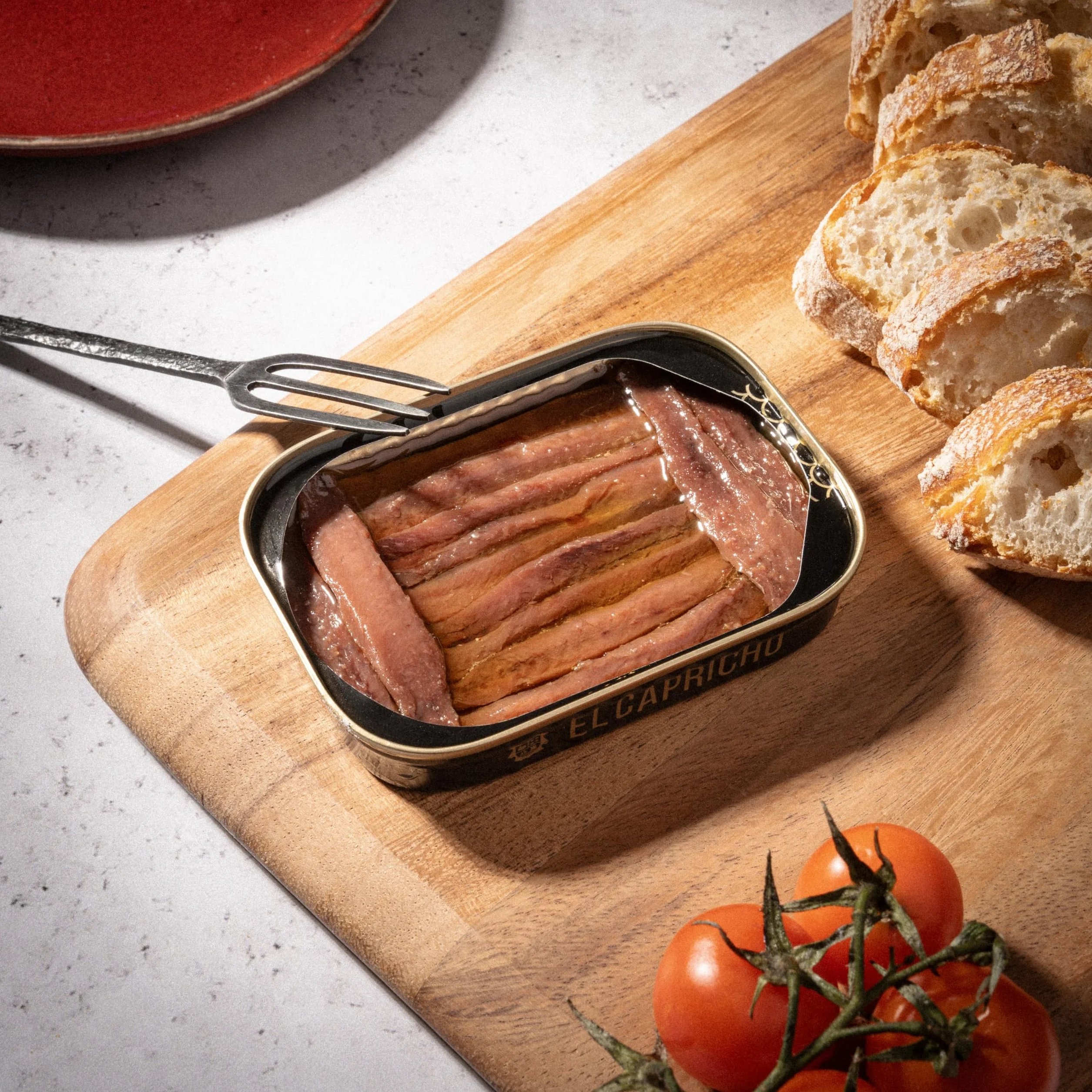 EL CAPRICHO Filetes de Anchoa de Santoña Dingley S en Aceite de Oliva Virgen Extra, 24 Filetes, 95 g Neto (Pack de 2)