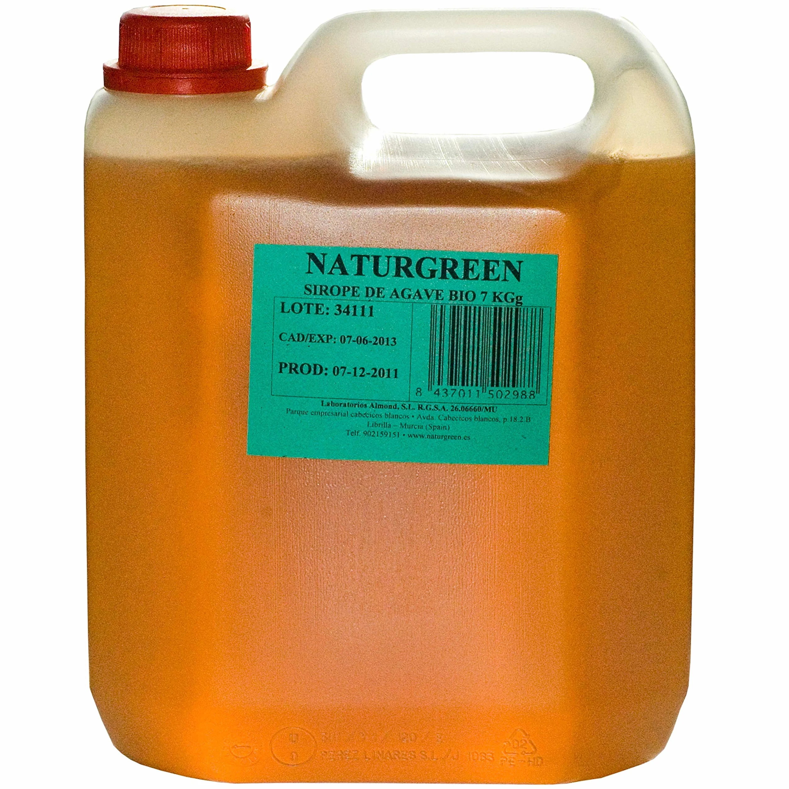 Naturgreen Sirope de Agave Garrafa, 7kg