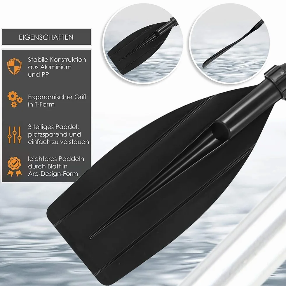 Remo Doble para Kayak, Aleación de Aluminio, Longitud Ajustable, Desmontable