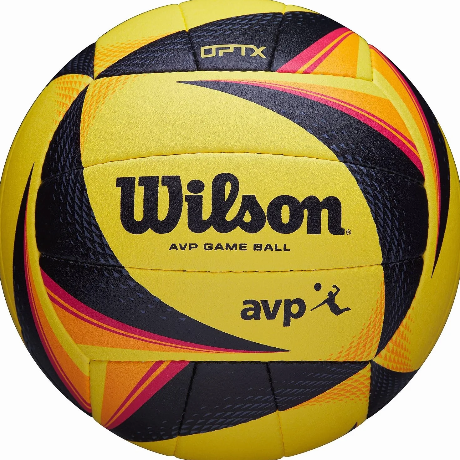 Wilson WTH00020XB Balón de Voleibol Optx AVP Game Ball Tamaño Oficial Amarillo/Negro