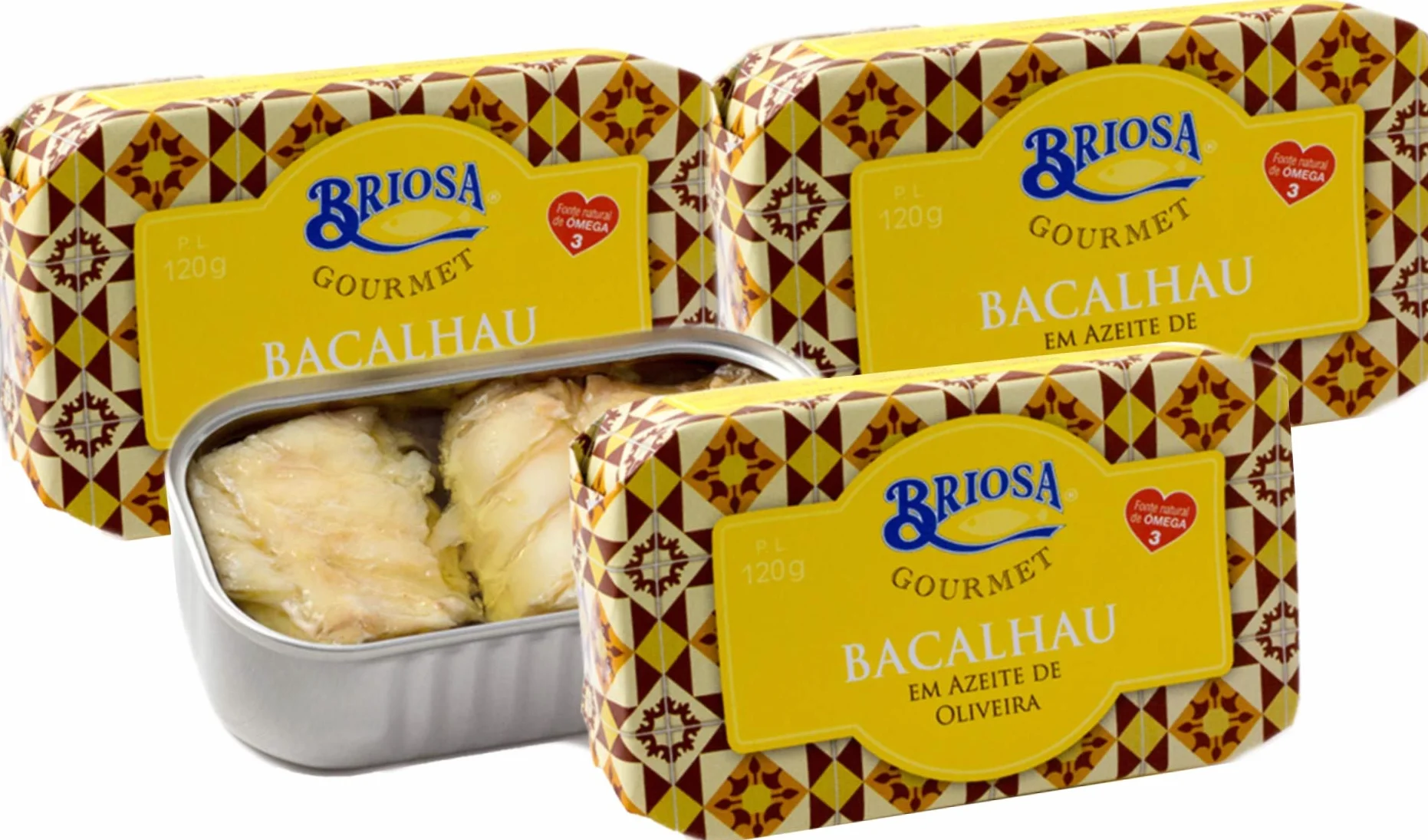 Briosa Gourmet Bacalao en Aceite de Oliva Virgen Extra 5 x 120 g