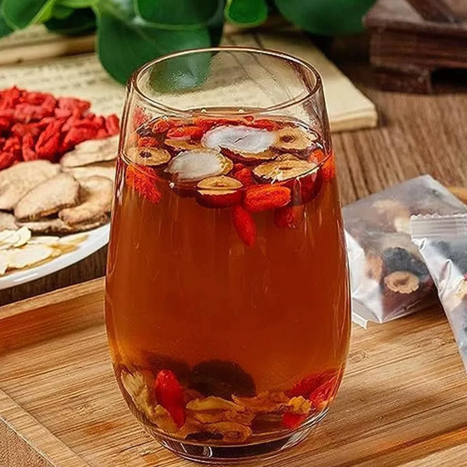Kidney Tea Formula Ginseng Five Treasure, 20 Bags Ginseng Treasures Tea, Natural and Organic Ingredients (1Set)