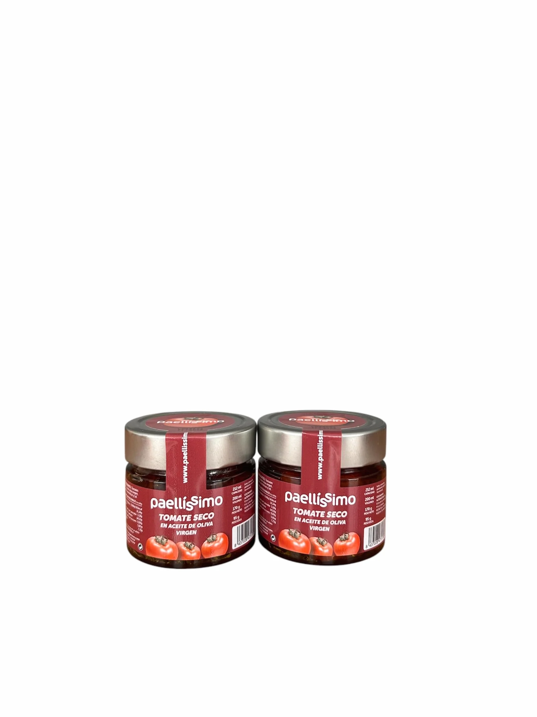 Paellissimo – Tomate Seco en Aceite de Oliva Virgen - 2 Tarros de 170gr.