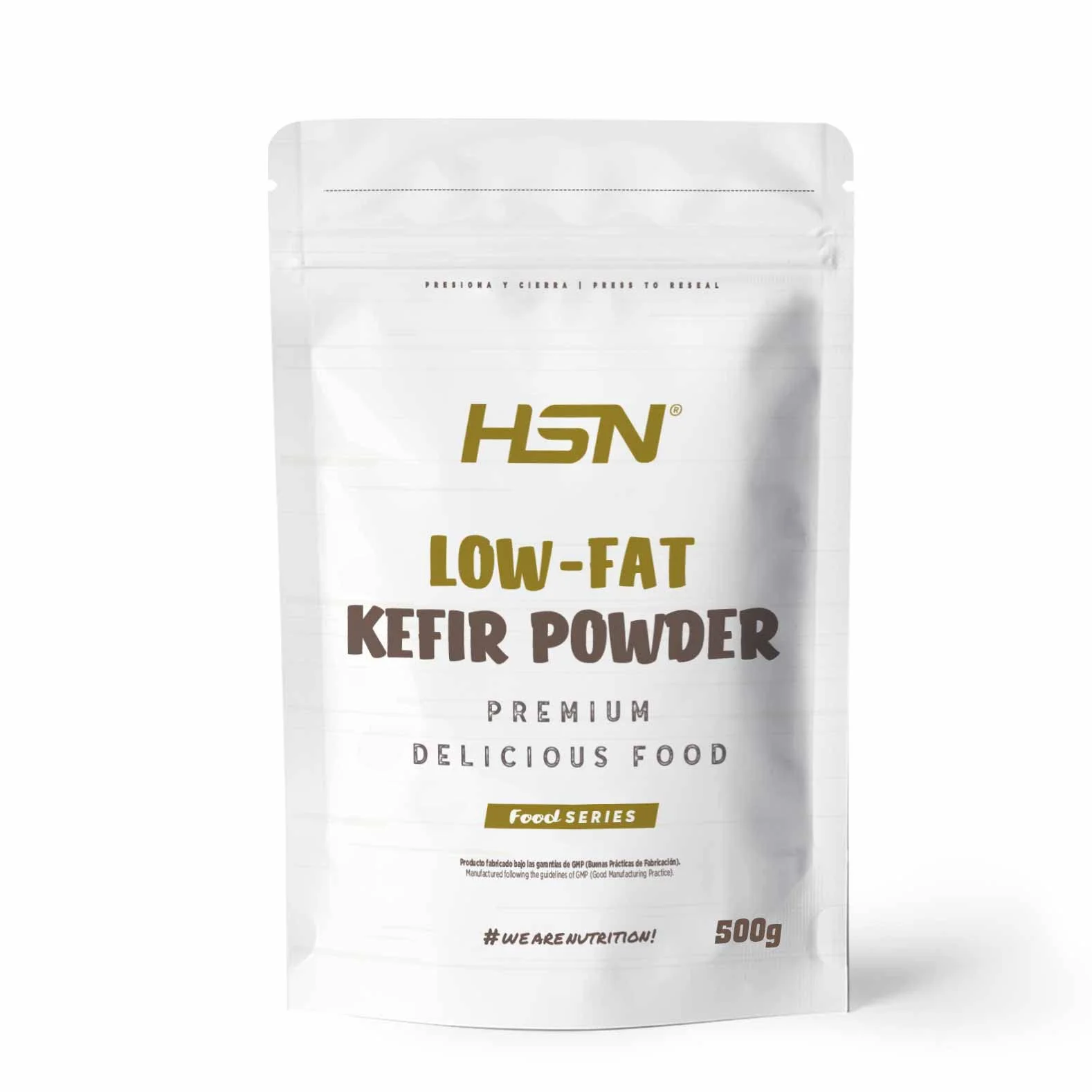 HSN Kéfir en Polvo | Sabor Natural 500g = 50 Servicios | 100% Natural Kéfir de Leche de Vaca Origen Unión Europea | Bajo en Grasa Sin Azúcares añadidos | No-GMO, Vegetariano, Sin Gluten
