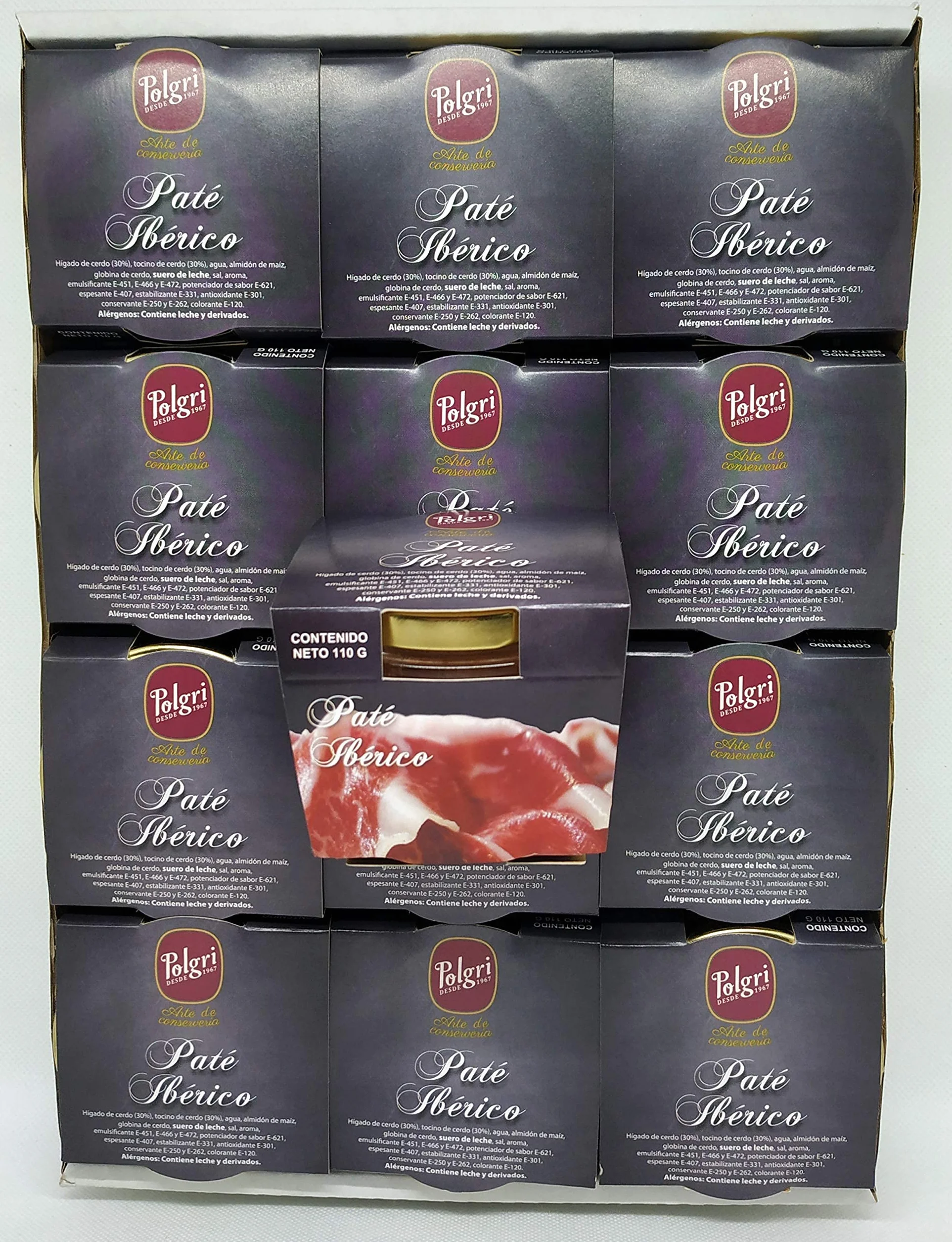 Polgri Paté Ibérico de Cerdo 110 grs. x 12 unds.