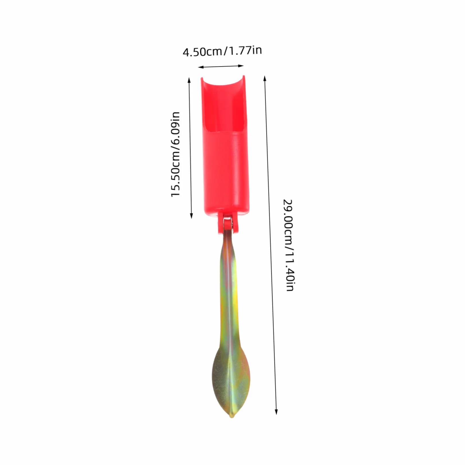 Plegables para Caña de Pescar de 32 cm Plástico Metal, Compacto Pesca Hielo Orilla, Rojo
