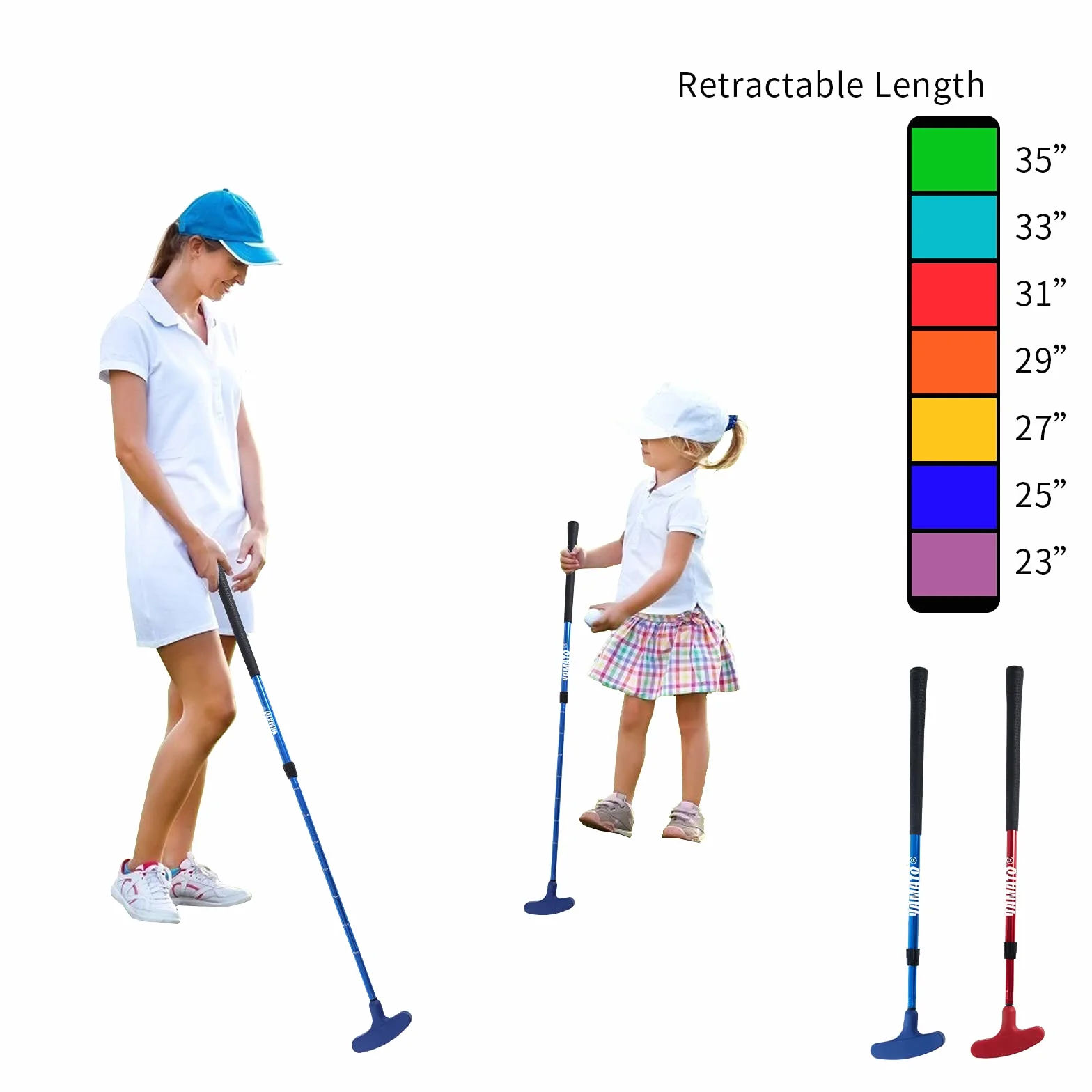 Yamato Mini Putter Bidireccional para Hombres, Niños y Adultos