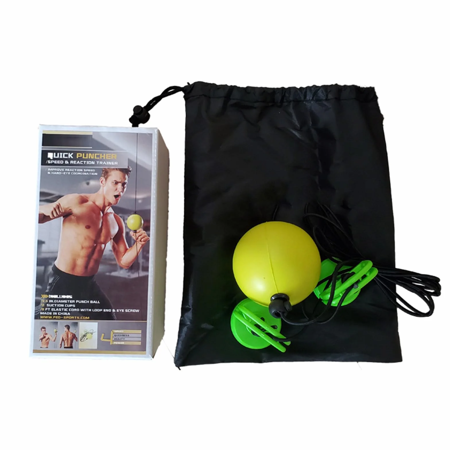 Pelota reflexball de entrenamiento de velocidad de reacción con ventosas fuertes