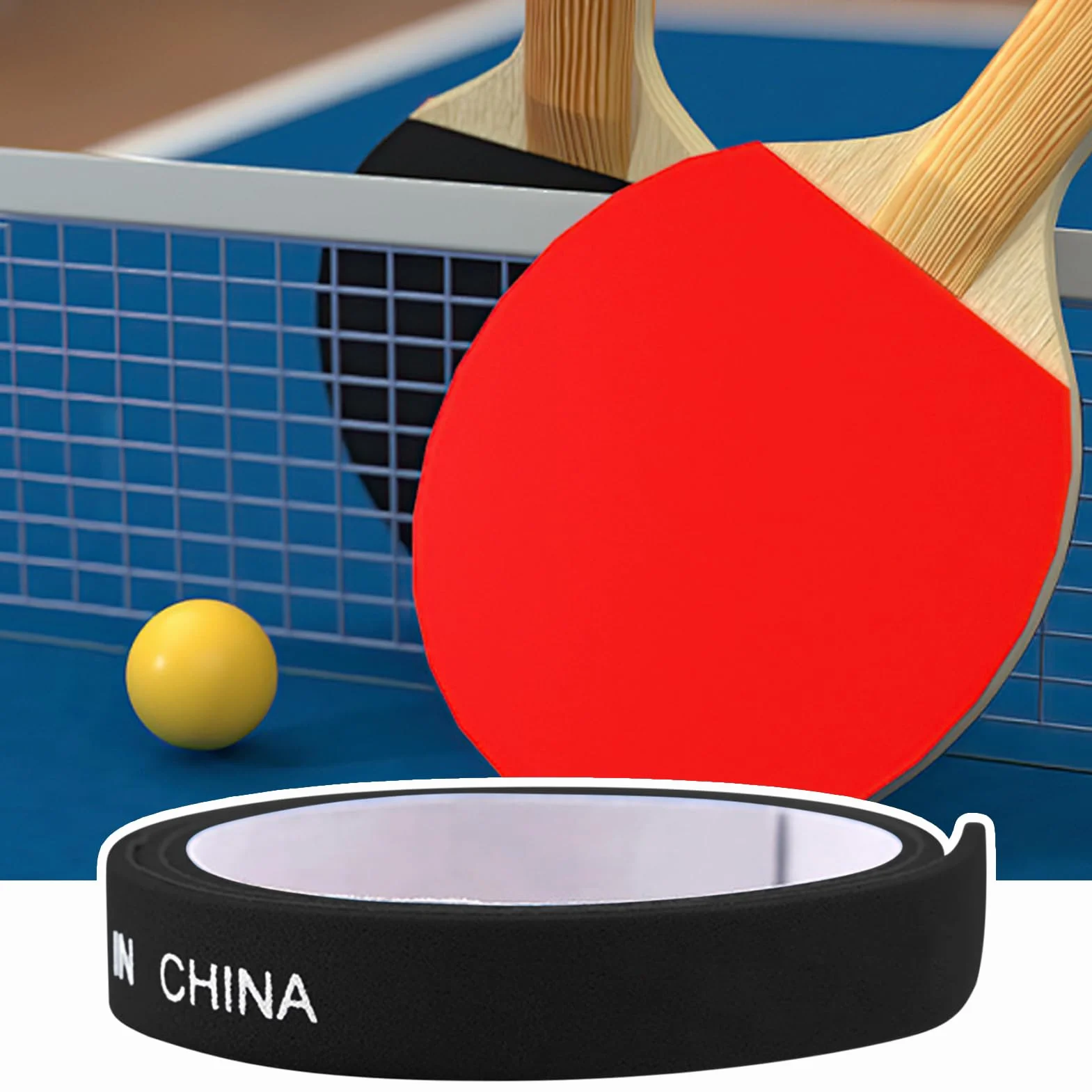 Cinta para Borde de Tenis de Mesa, Protección 10X para Paletas de Pong - Accesorios Deportivos Antichoque