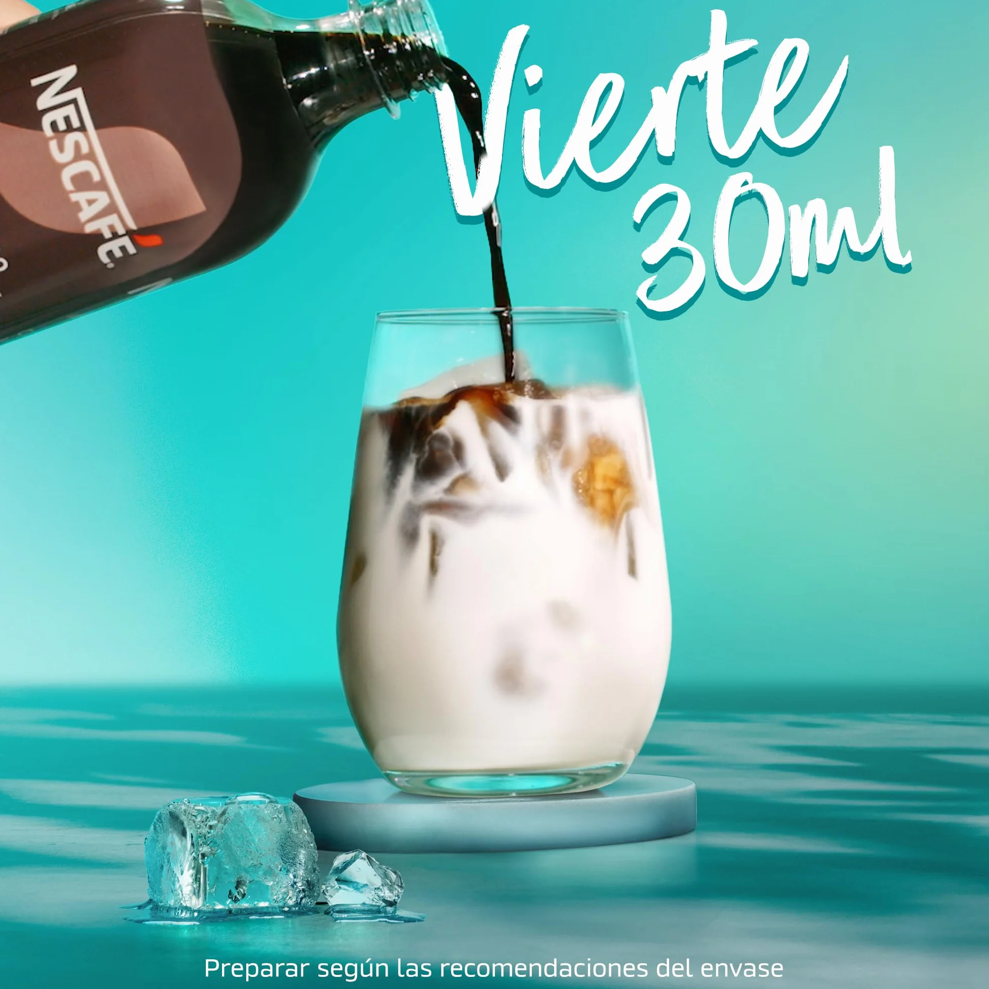 NESCAFÉ Espresso Concentrate Vainilla, con café Arábica y sabor vainilla, Concentrado de café líquido para iced coffee y lattes, Botella 500 ml