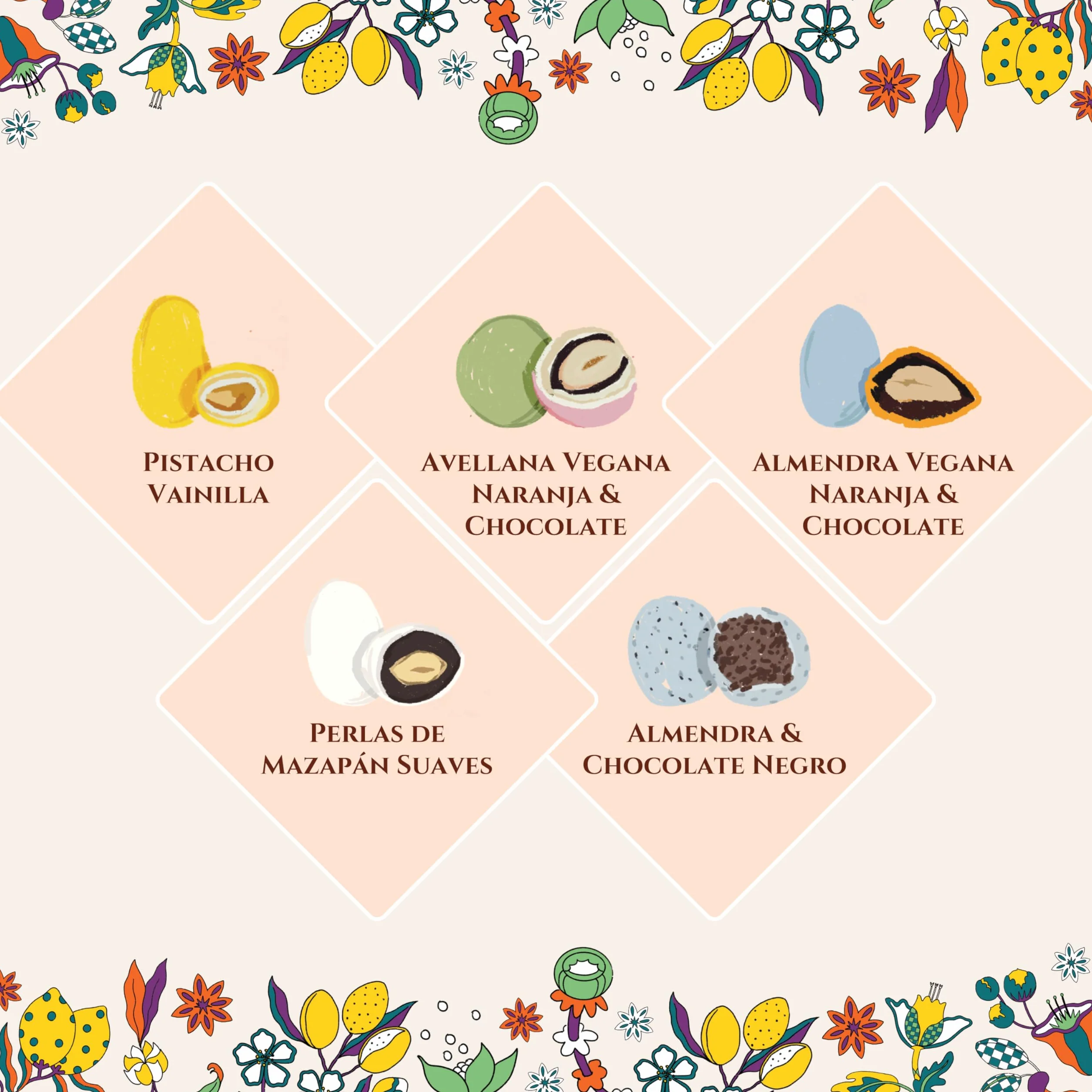 Caja de Bombones Veganos de Chocolate con Frutos Secos – Pralinés de Almendra, Avellana y Pistacho con Chocolate Negro – Regalo ideal para el Día de la Madre – Lavolio La Foresta Vegan, 150g