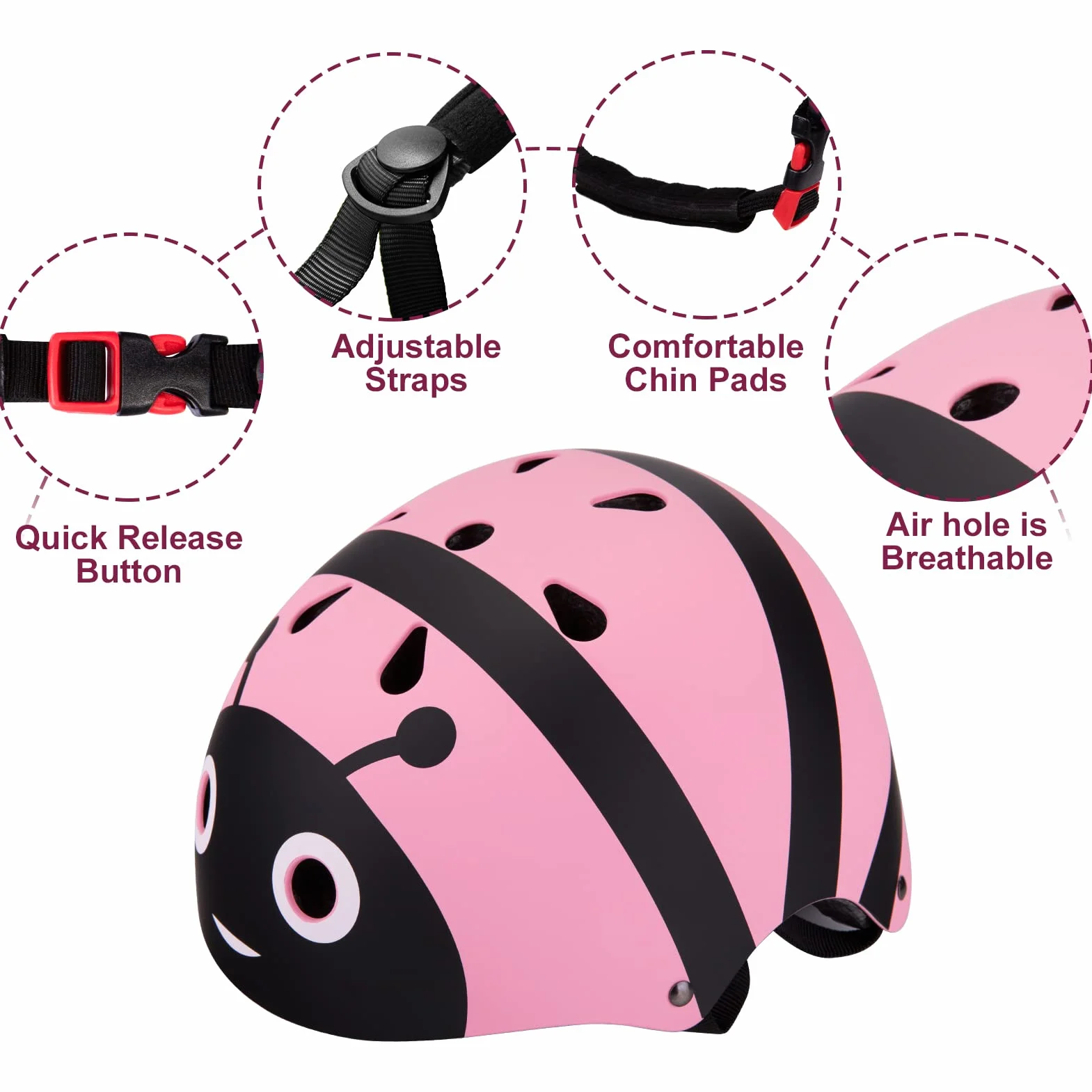 Casco Bici Niño 2-5 años Protección Patines Patinete Ciclismo Deportes