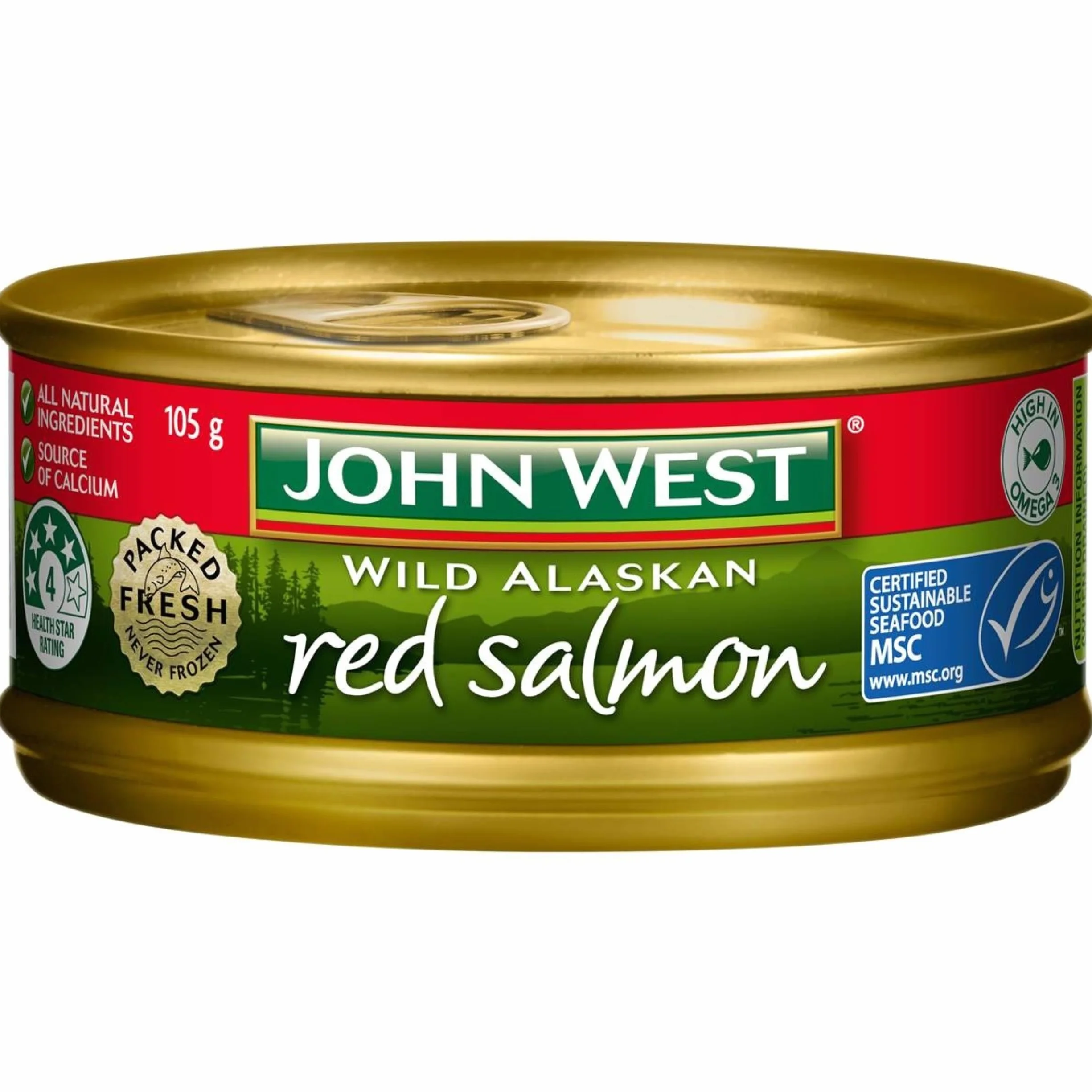 Salmón Rojo John West 105g