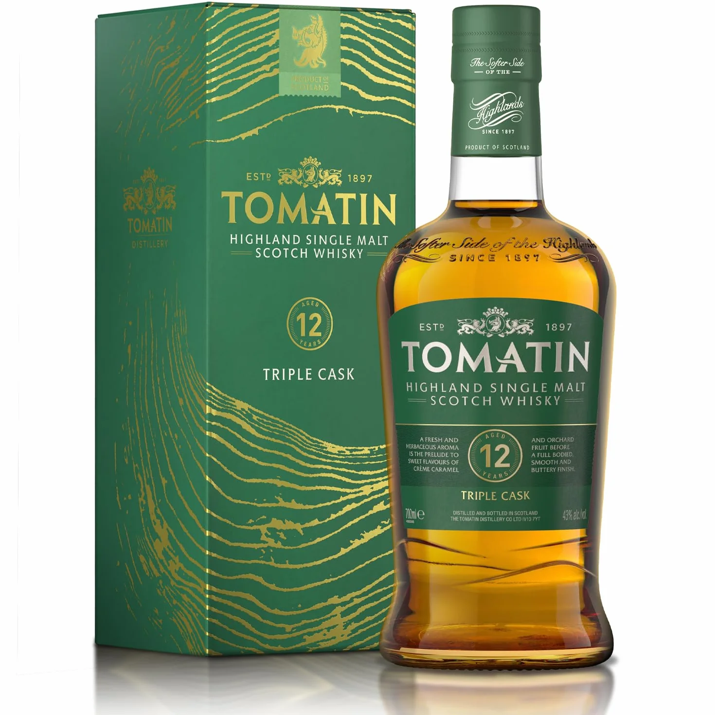 Tomatin Single Malt Whisky 12 Años - 700 ml