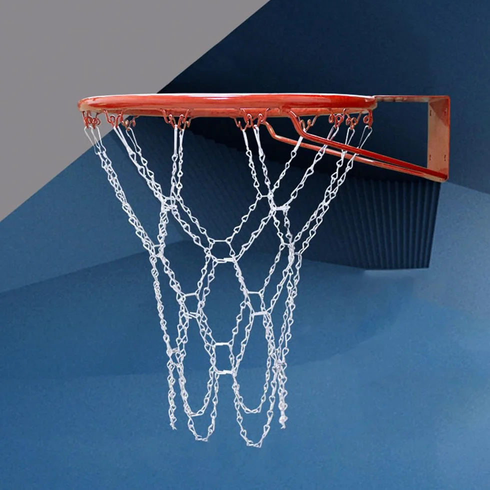 POFET Red de Cadena de Repuesto de Baloncesto con Ganchos en S, Reemplazo de Aro