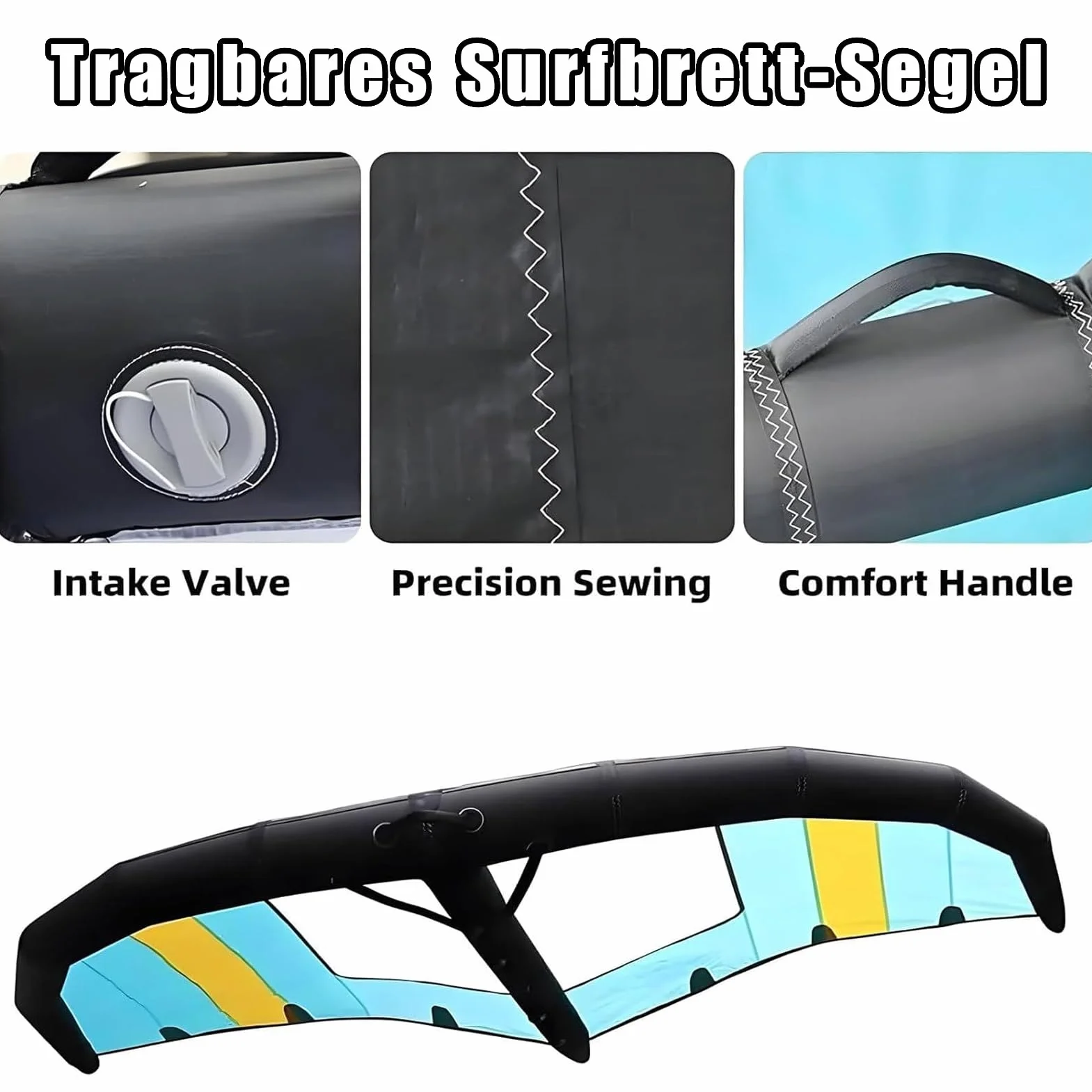 ala Hinchable para Deportes Acuáticos 4㎡ 5㎡ 6㎡ con Ventana, Wing Foil, Kitesurf, Windsurf