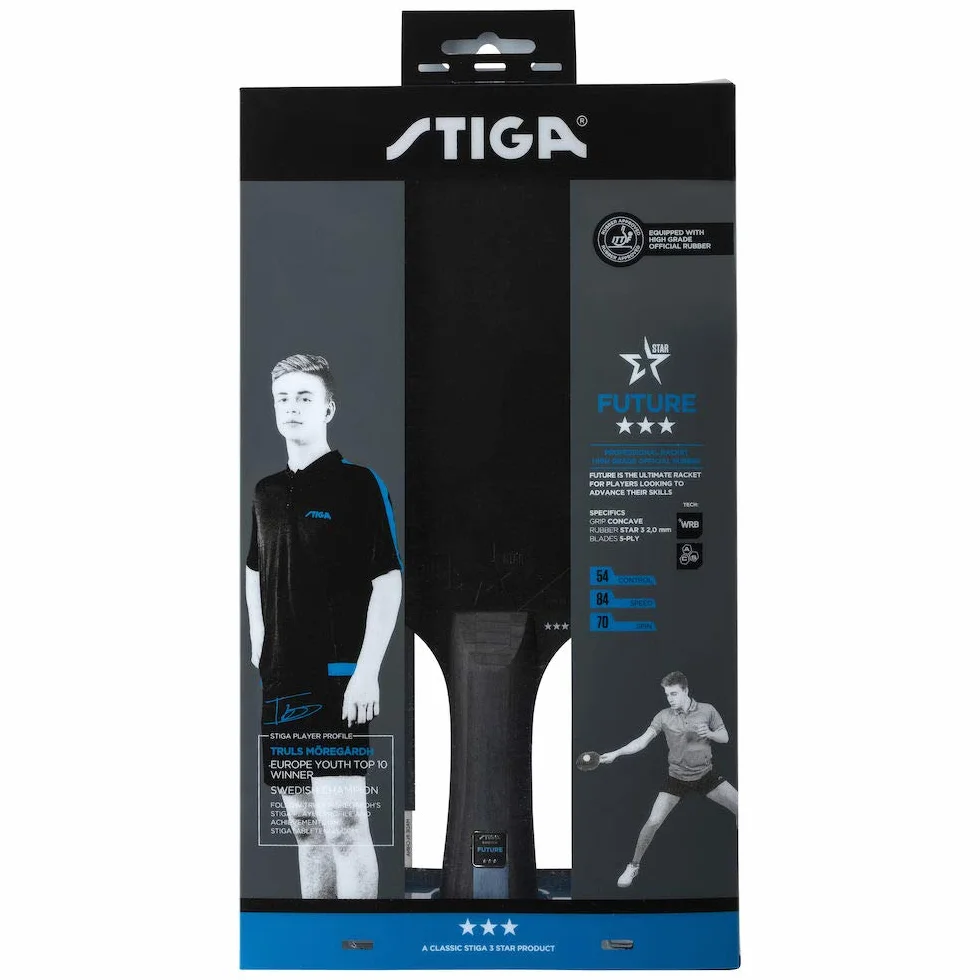 STIGA Future 3-Star Table Tennis Bat WRB Technology Offensive Control Spin Speed