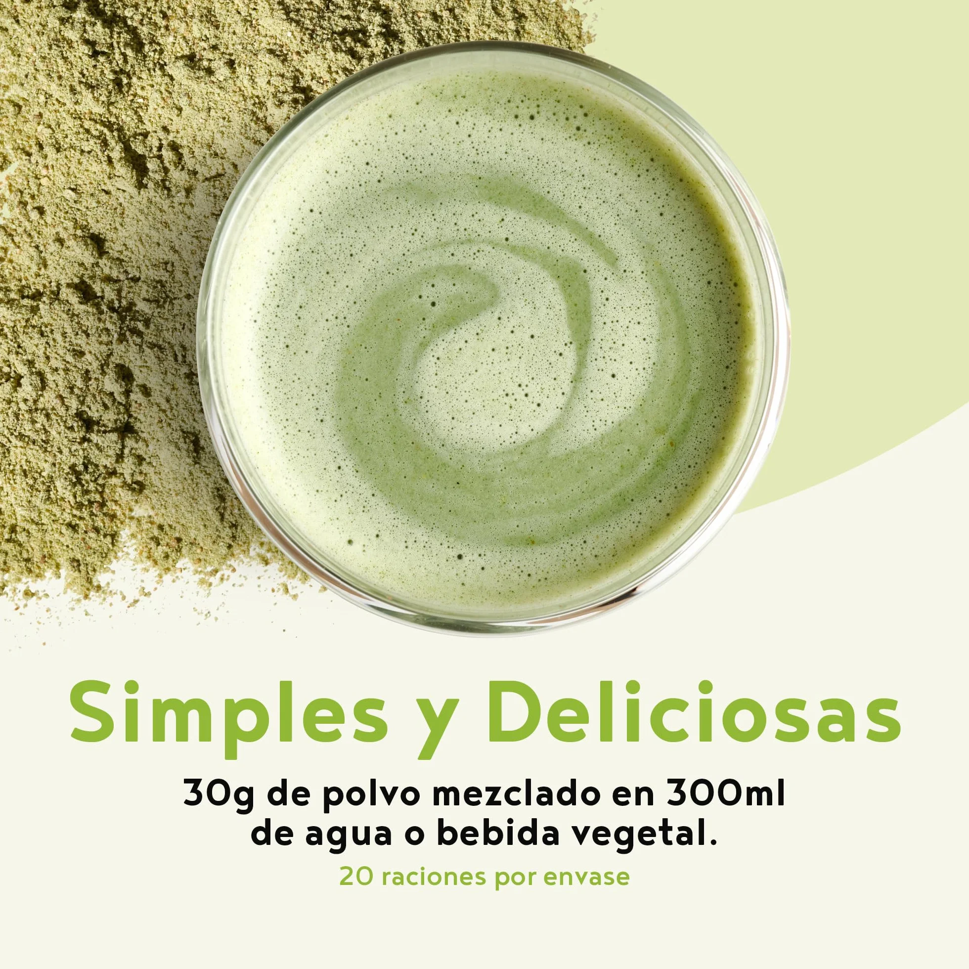 Morning Fuel Proteina Vegana Guisantes Avena Matcha Vainilla 600g