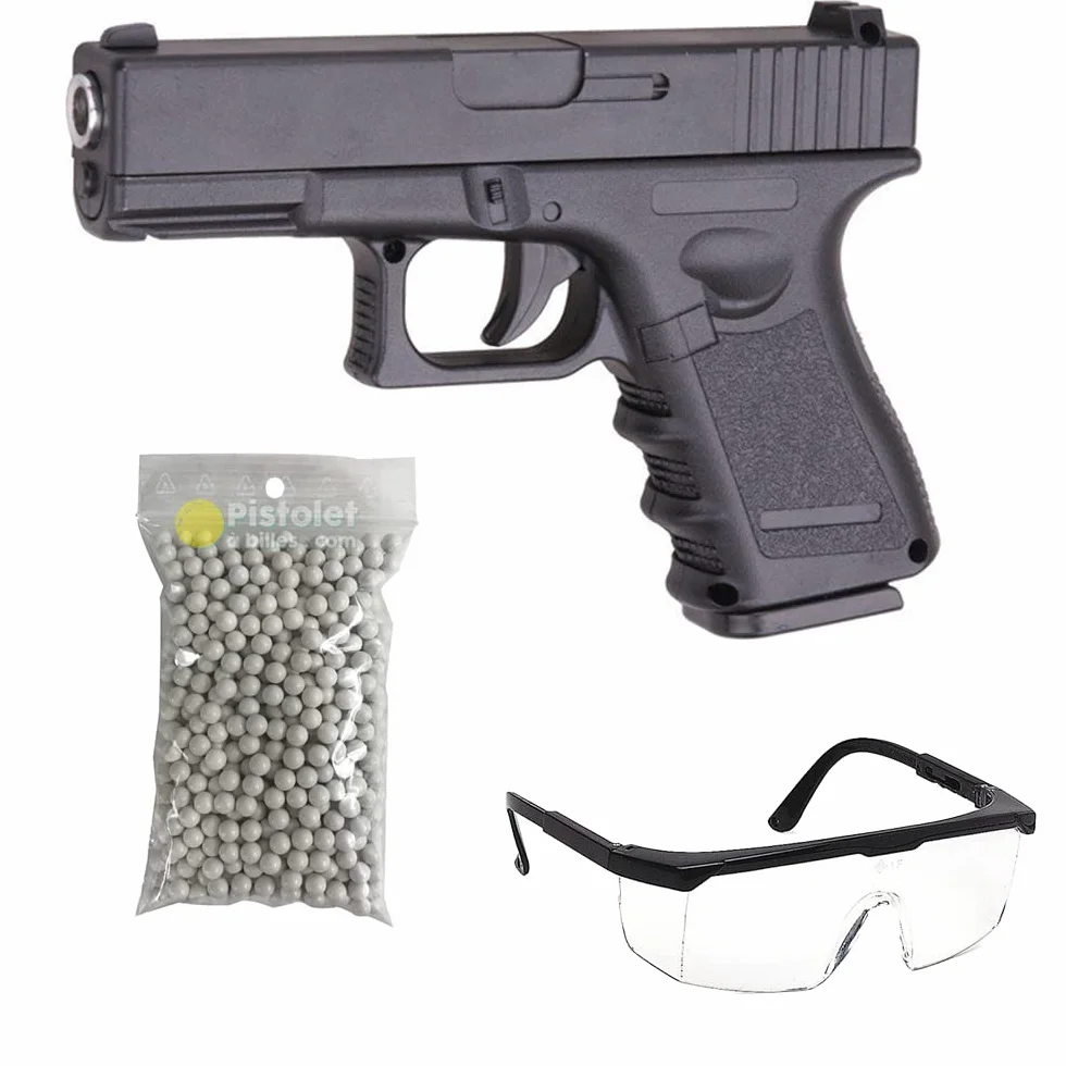 Pistola de Airsoft Galaxy G.17 Metal 0.5 Joule con Accesorios