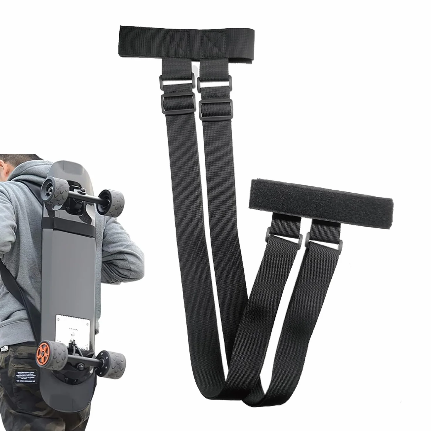 Bolsa Longboard Principiantes Correa Ajustable Mochila Snowboard Monopatín Hombro Skateboard