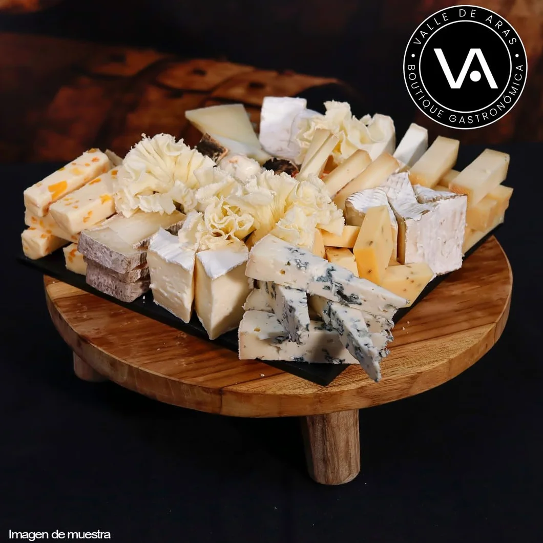 Tabla de Quesos Semanal | Selección Gourmet Artesanal de 900gr de queso cortado | Variedad de Quesos Curados y Semicurados | Perfecto para Degustar en Eventos, Aperitivos y Maridajes