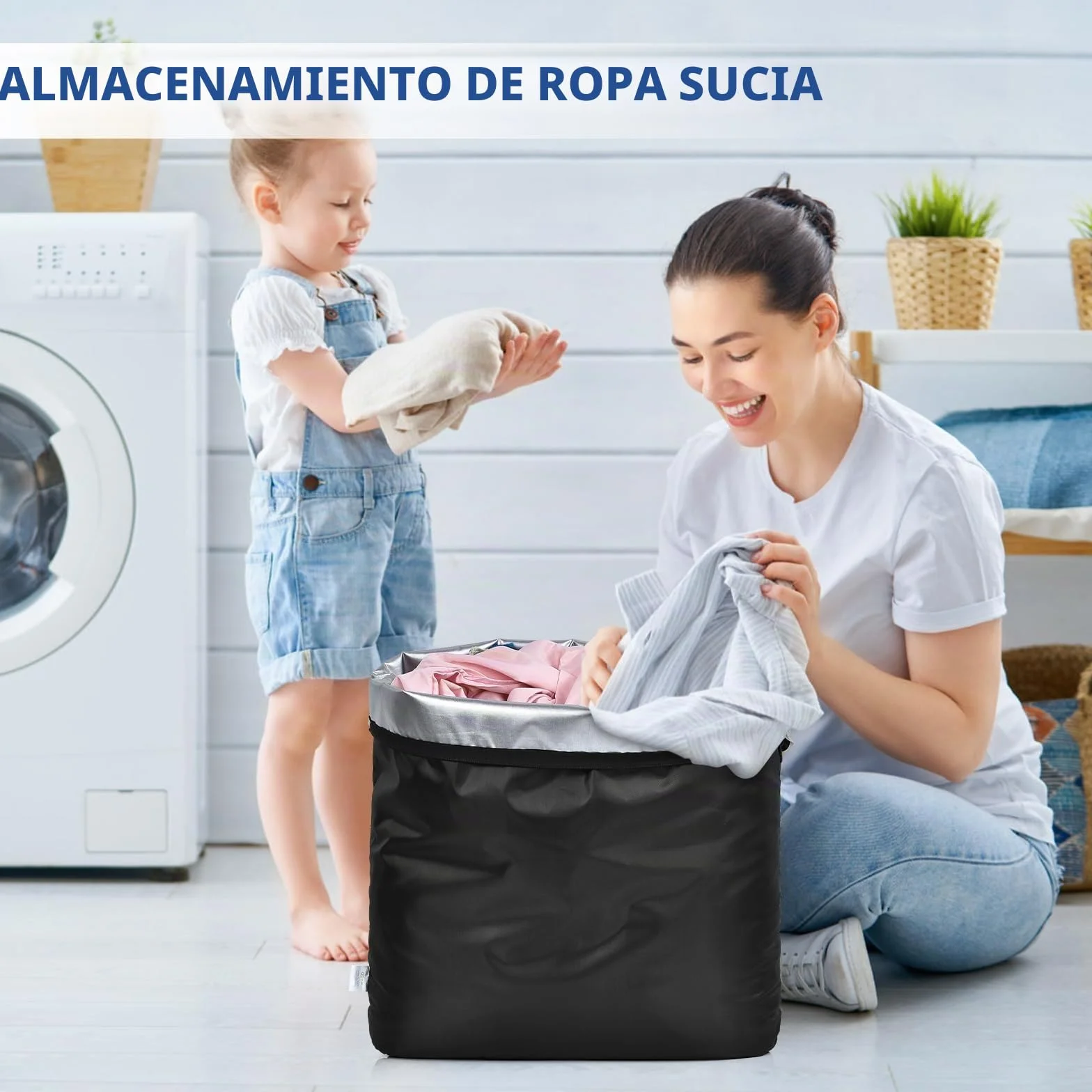 Bolsa Ropa Mojada 50x60CM Reutilizable con Cremallera Impermeable Wet Bag para Viaje Piscina Gimnasio