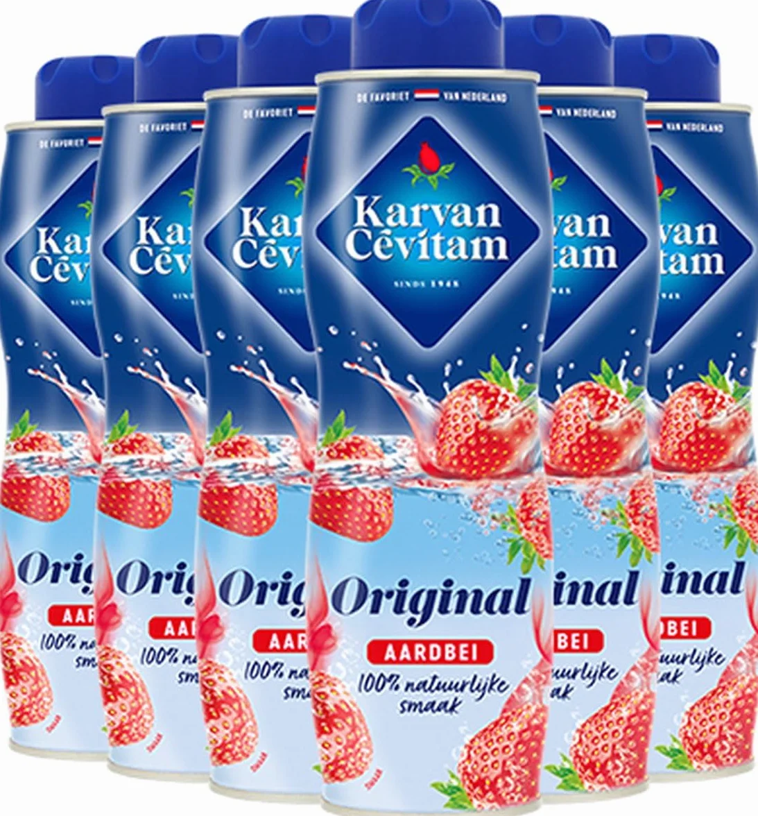 Karvan Cevitam - Original Aardbei - 6 x 60 cl - Voordeelverpakking