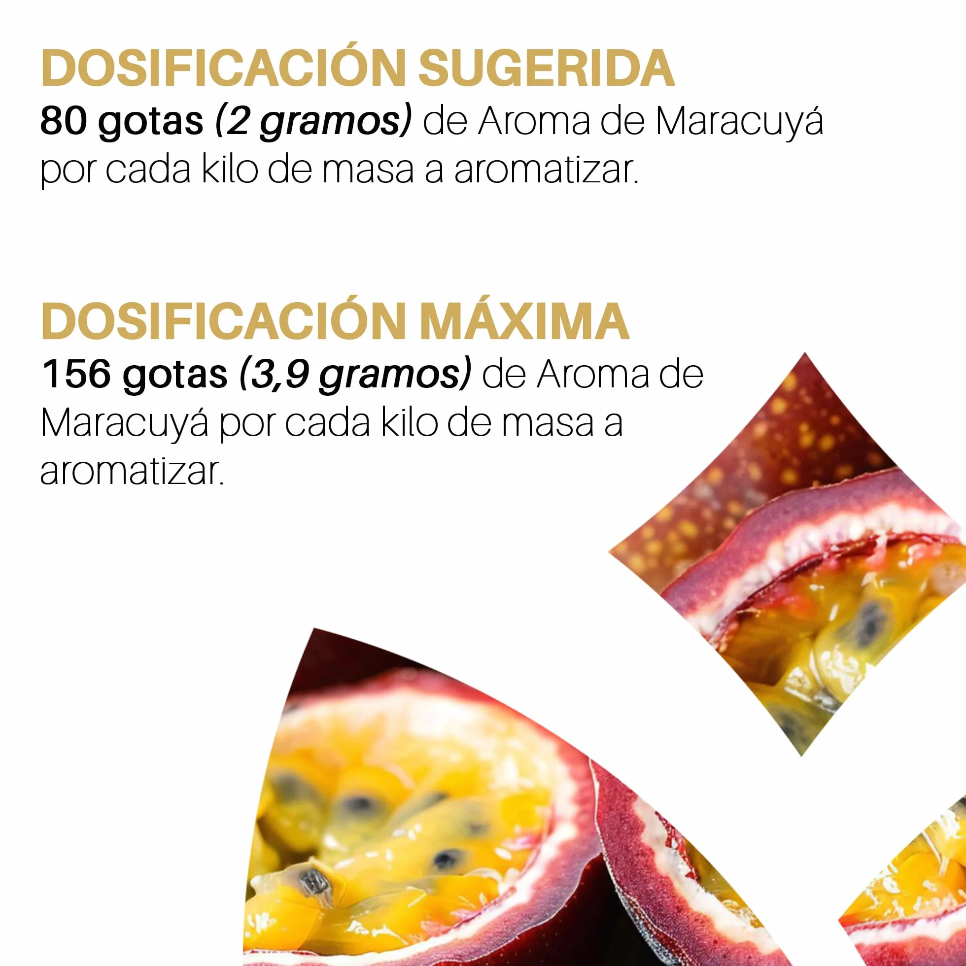 LUIZ AROMAS | Aroma Maracuyá - Aroma Alimentario en Gotas para dulces de Hornear, Pasteles, Bizcochos y Tartas | Producto Vegano sin Calorías y sin Azucar | Producto 100% Italiano (100g)