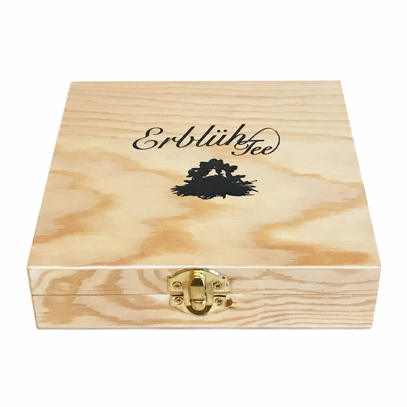 Creano Flores de Té Mix 12 uds Cofre de Madera 9 Variedades Té Blanco y Negro Regalo Sostenible Elegante para Mujer