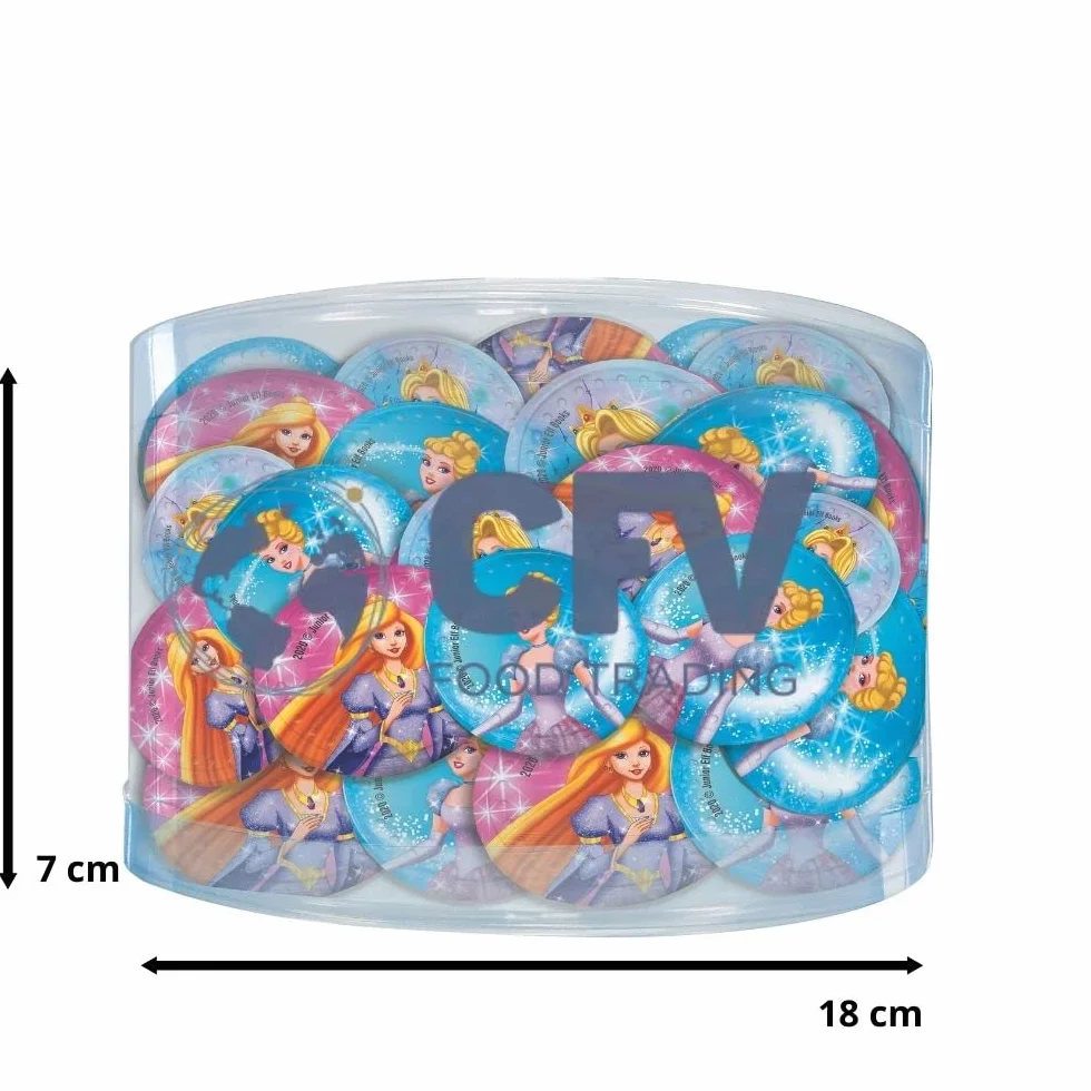Monedas De Chocolate Con Leche Princesas 1 Kg 190 Piezas 40 Mm