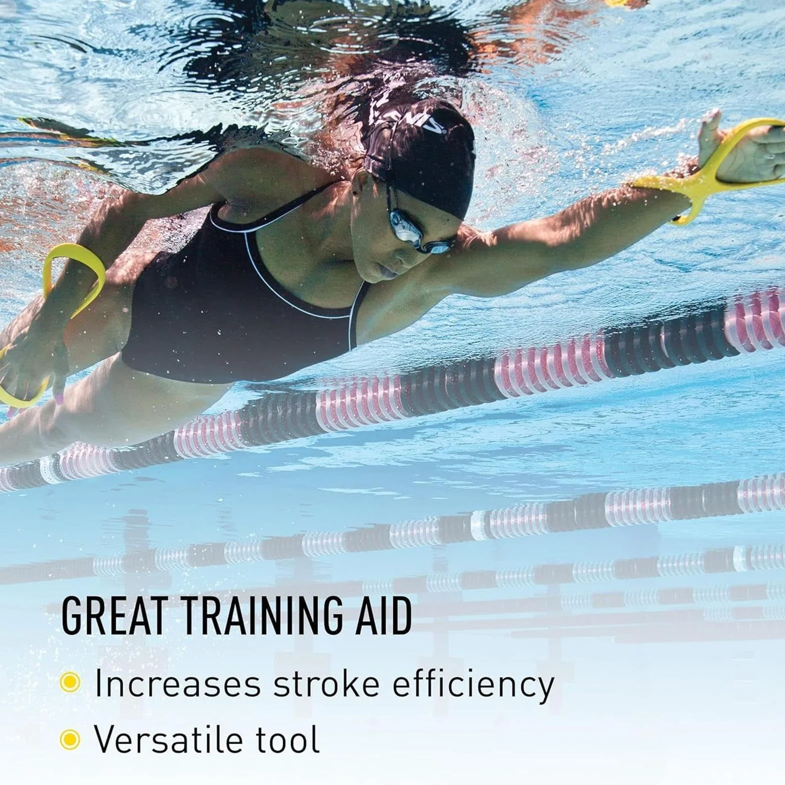 Guante de malla de natación correctiva de codo alto para entrenamiento de estilo libre