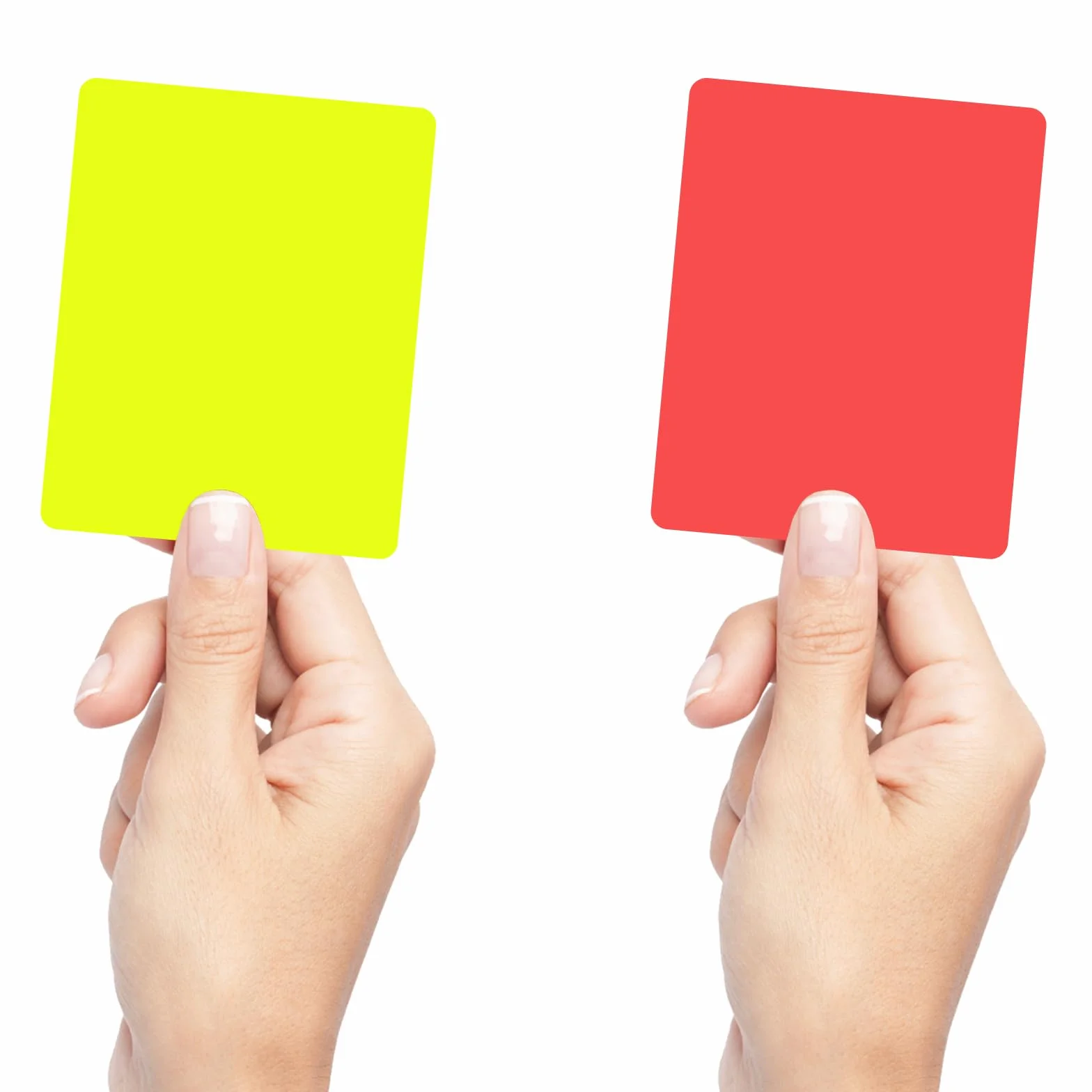 APOMOONS Juego de 10 tarjetas de árbitro de fútbol, tarjetas amarillas y rojas para partidos