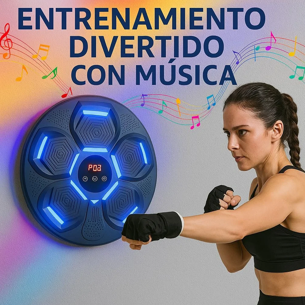 Máquina de Boxeo Musical Adulto - Pared, Music Punch, Punch Box