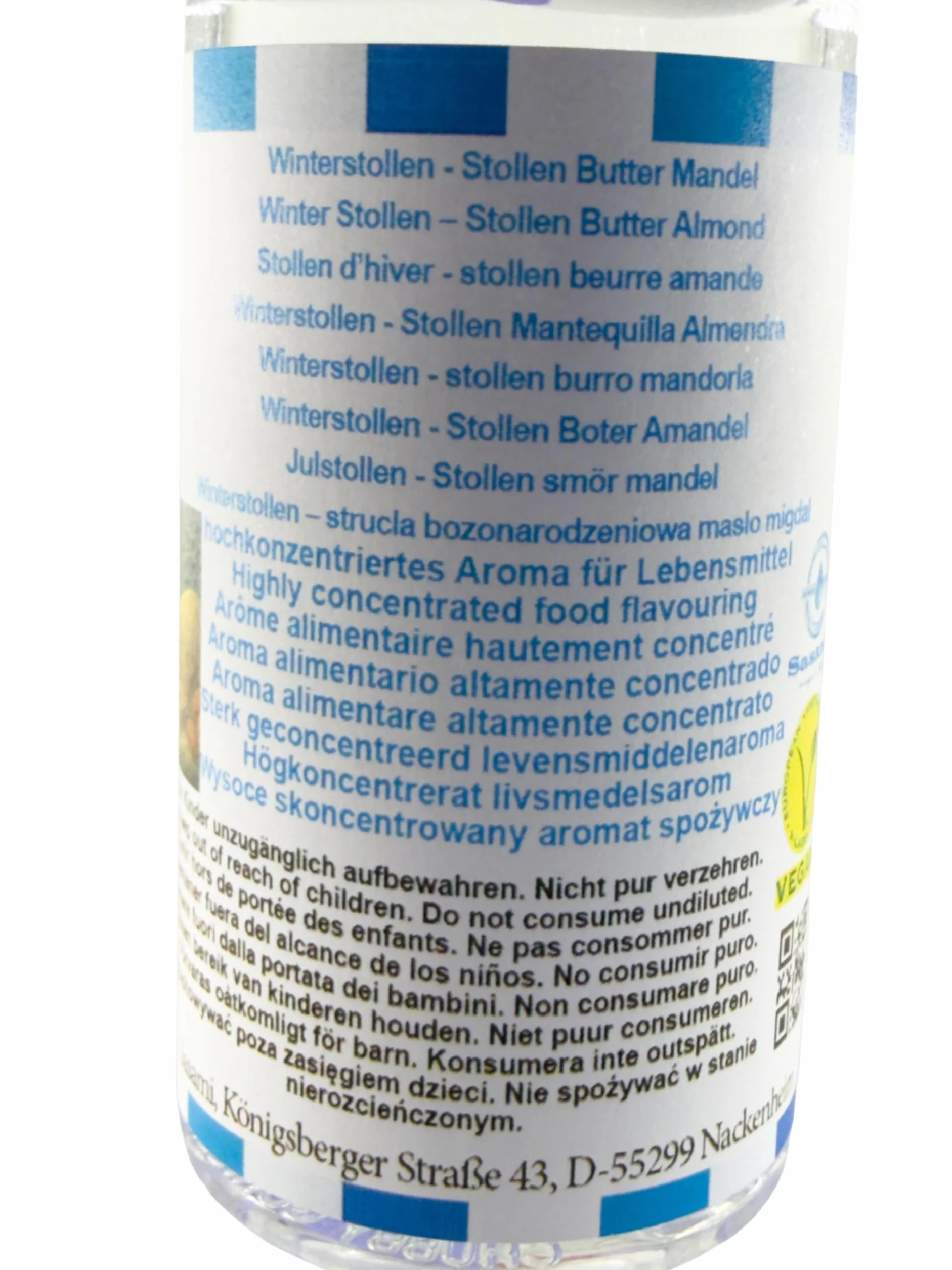 Winterstollen - Stollen Mantequilla Almendra Aroma Concentrado - Vegano - Sasami - 10ml