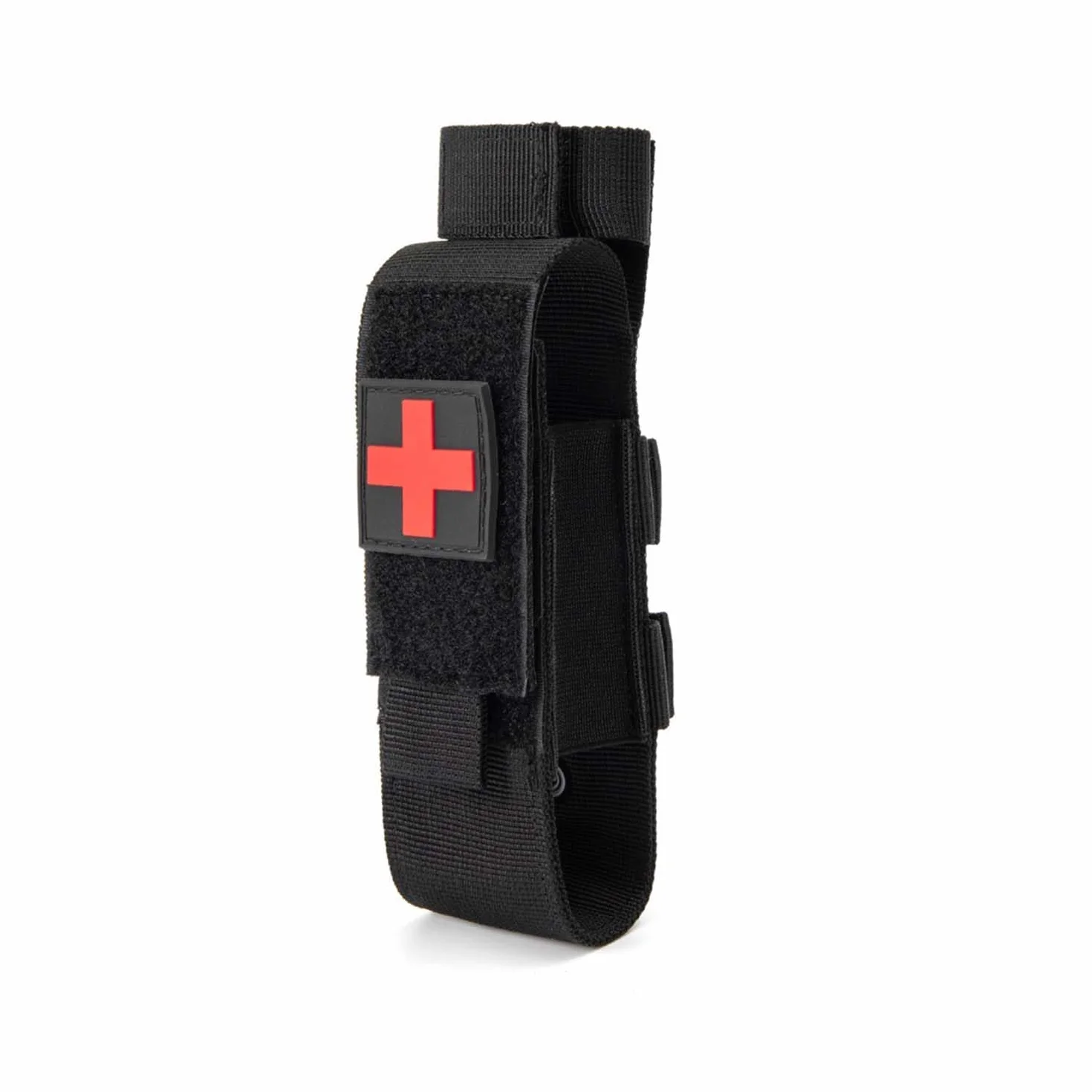 Torniquete Táctico Molle Bolsa Pouch TQ Portátil Militar Primeros Auxilios Estuche Trauma Negro