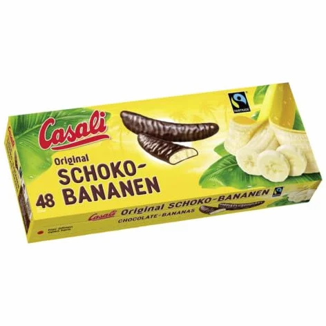 Casali Plátanos de chocolate, 48 unidades, 600 g