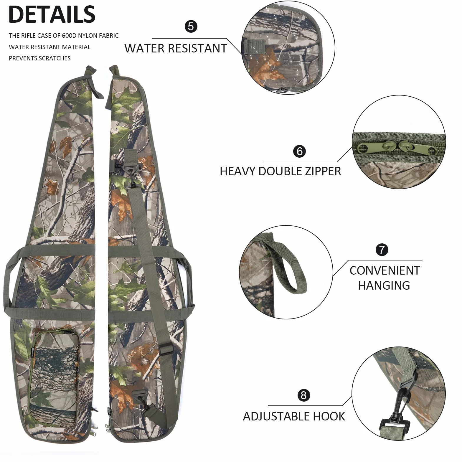 AUMTISC Funda Blanda para Rifle, Bolsa Acolchada para Escopeta con Alcance