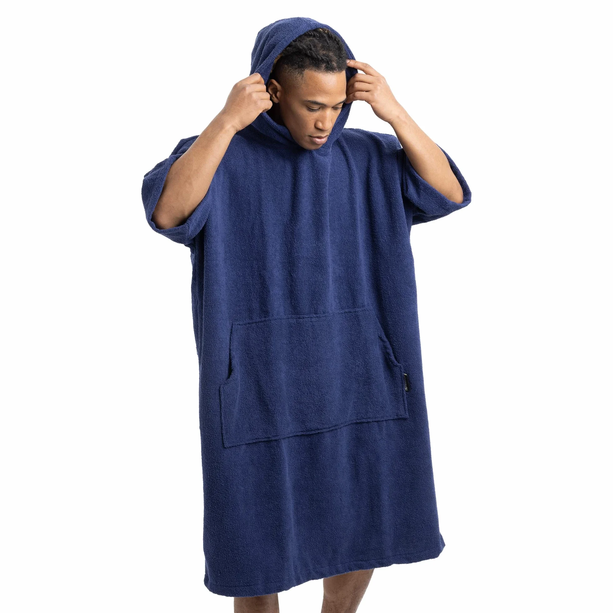 HOMELEVEL Poncho con capucha de algodón unisex con bolsillo talla S a XL