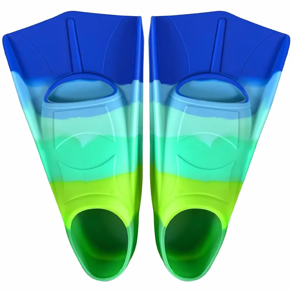 Aletas Natación Piscina Niños Cortas Entrenamiento Snorkeling Silicona Unisex