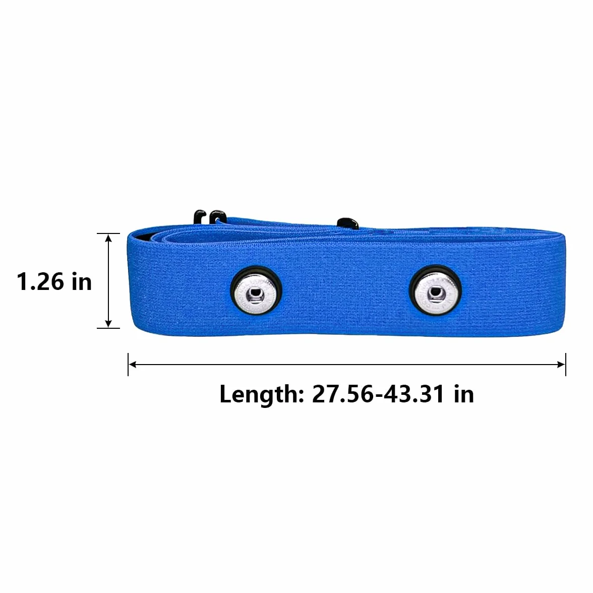 Correa de Pecho Ajustable para Monitor de Frecuencia Cardíaca Polar H10, H9, H7 (Azul)