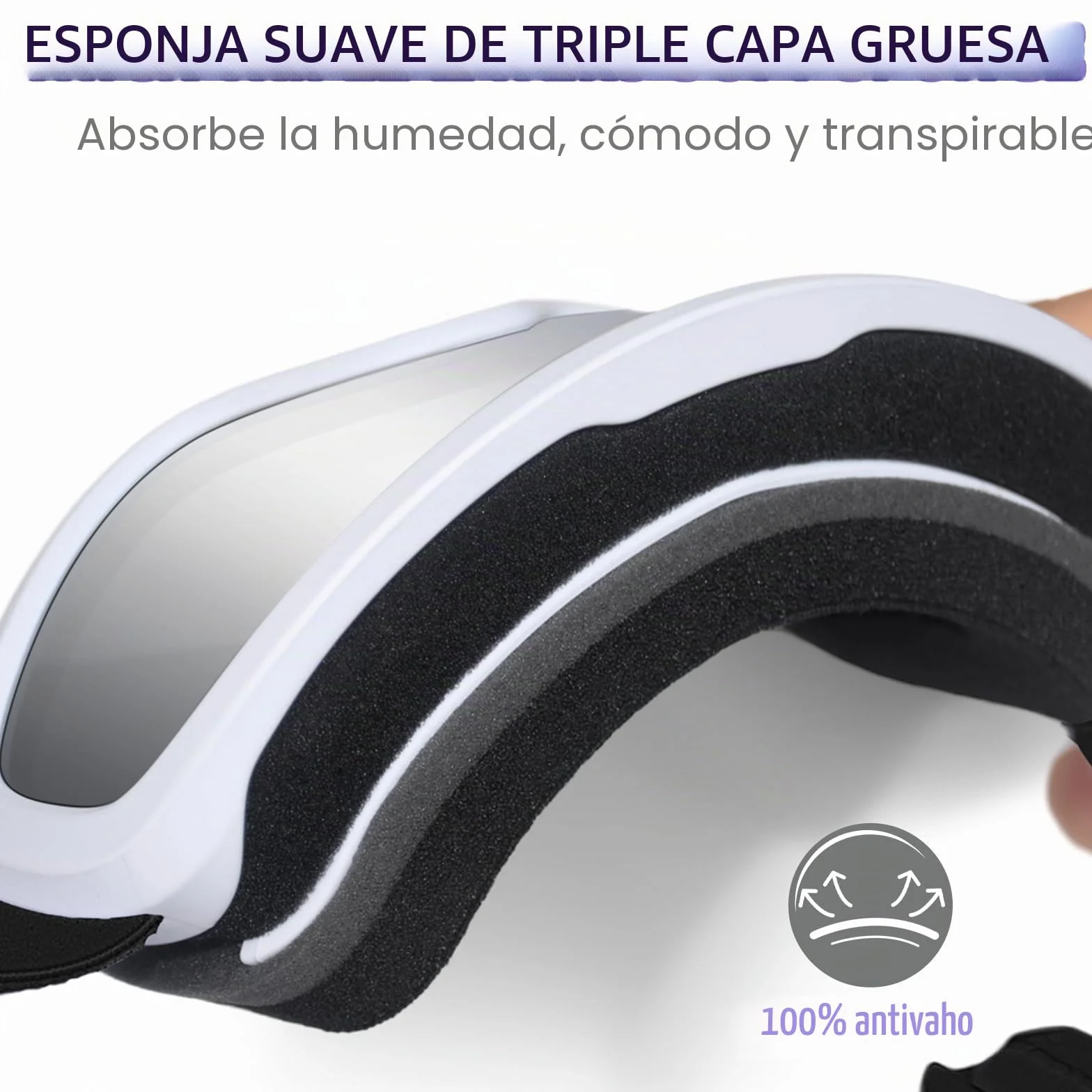 Gafas de esquí para niños antivaho protección UV400