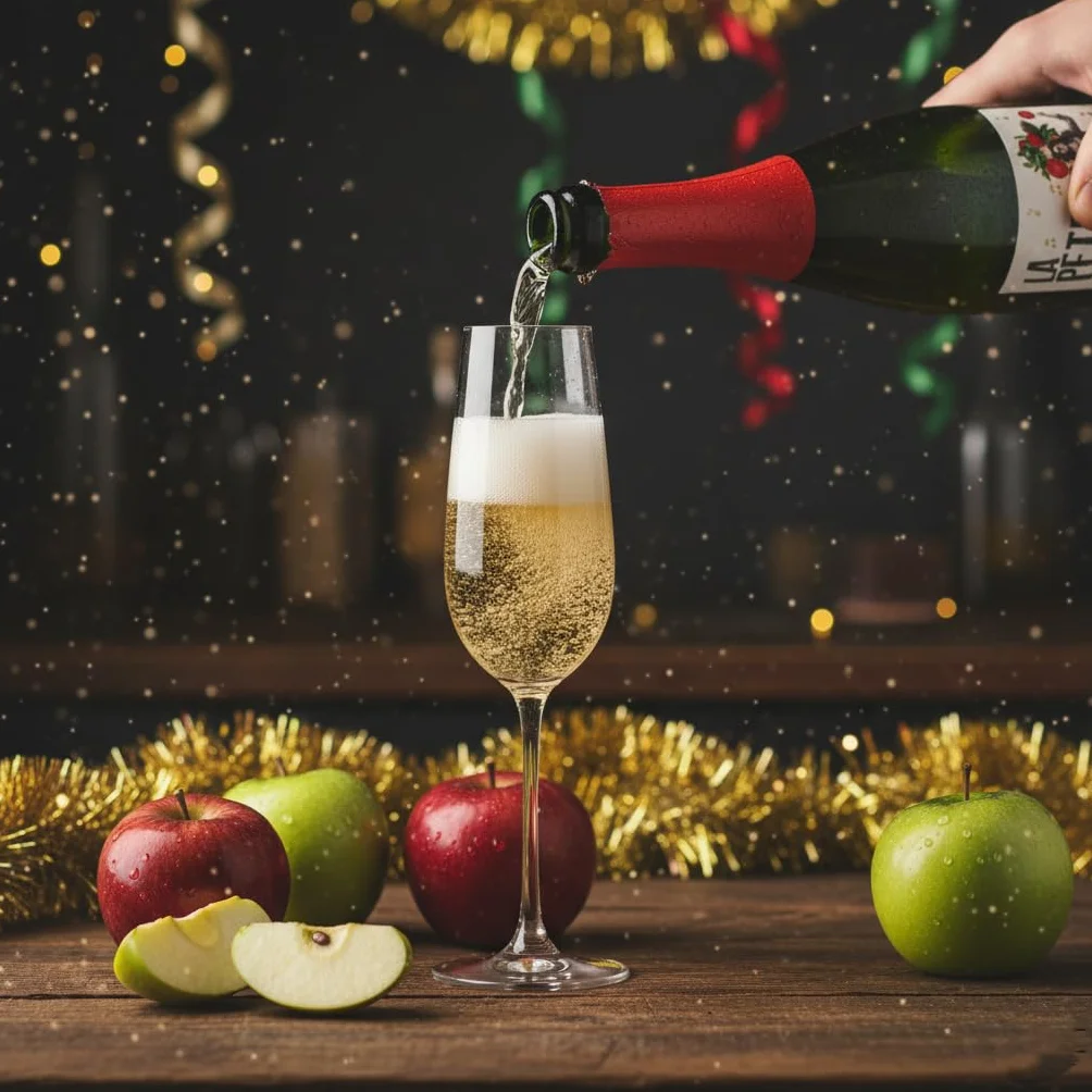 Sidra La Petri 750 ml Pack 6 botellas | Sidra natural vasca con manzana 100% | Petritegi Astigarraga | Vegana y sin gluten | Sidra espumosa 4.8% vol refrescante para aperitivo