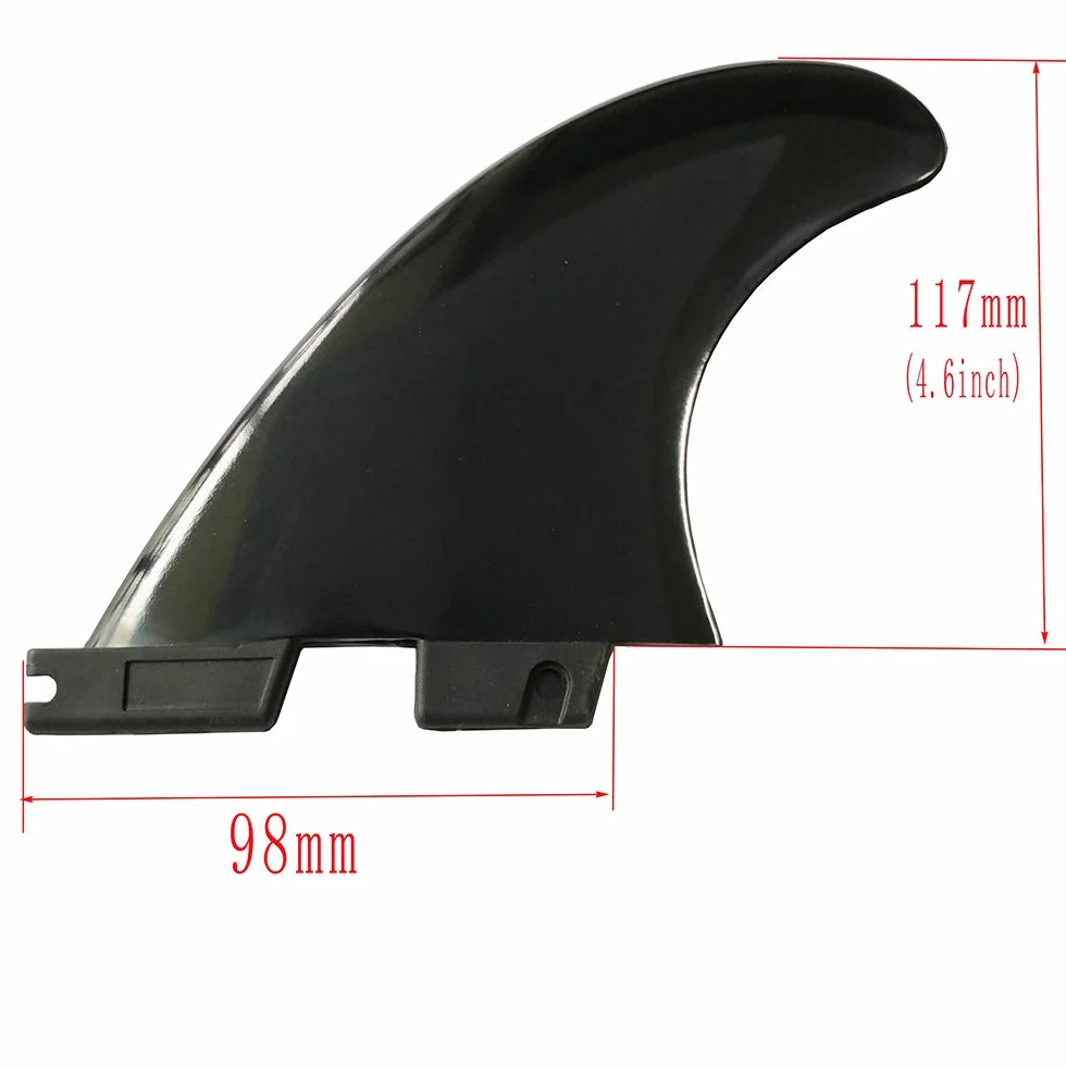 FCS II Fusion Fin Box UP100 1 Centro 2 Laterales Surf Aletas Tabla Surf FCS 2 Tapones 0 Grados 5 Grados
