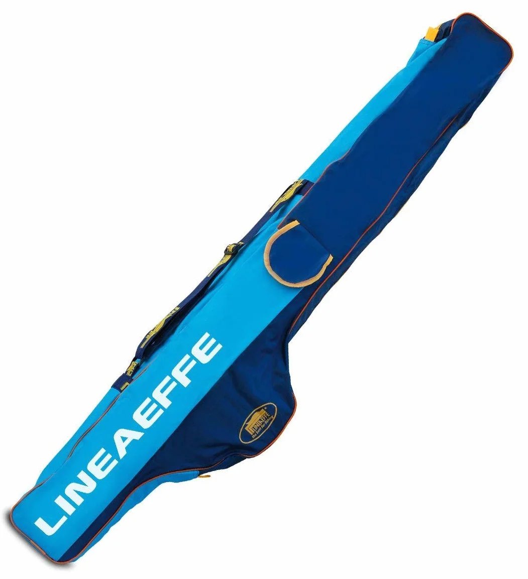 Lineaeffe Funda Caña Pesca 150 cm Azul Mochila Surfcasting