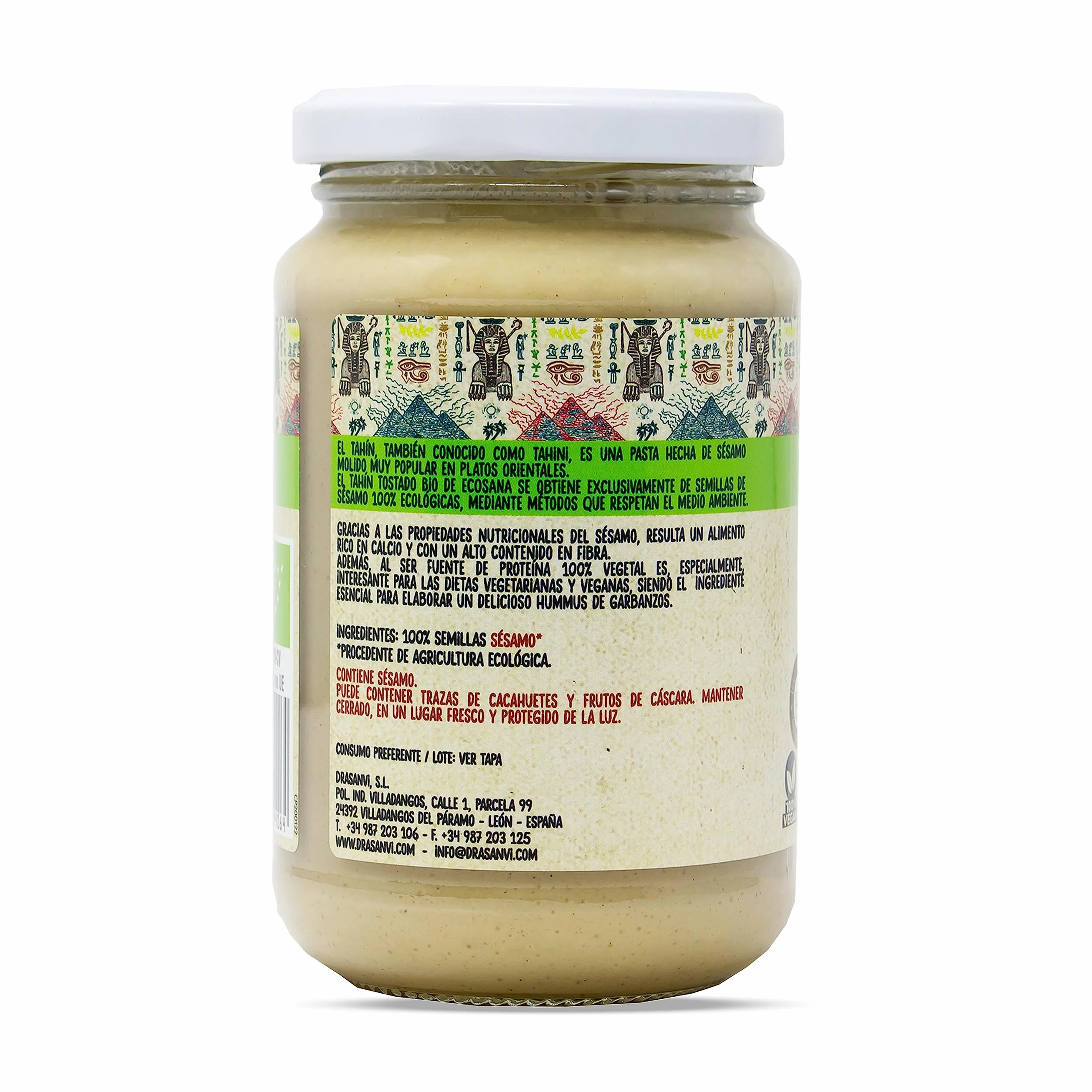 Ecosana TAHÍN Certificado Bio by DRASANVI - Vegano - SIN Gluten - 350g