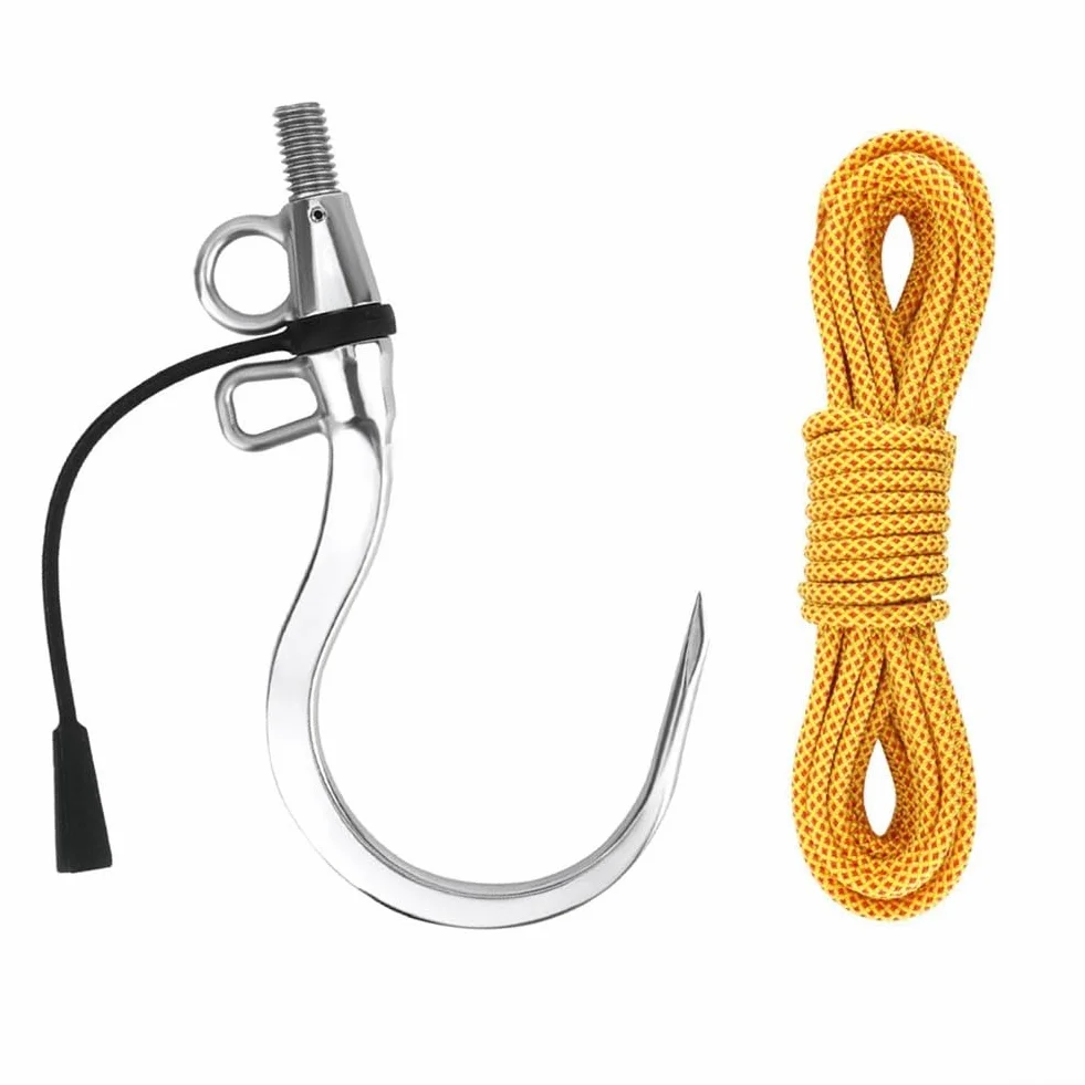 Gancho Volador de Acero Inoxidable 304 con Cuerda para Pesca en Mar