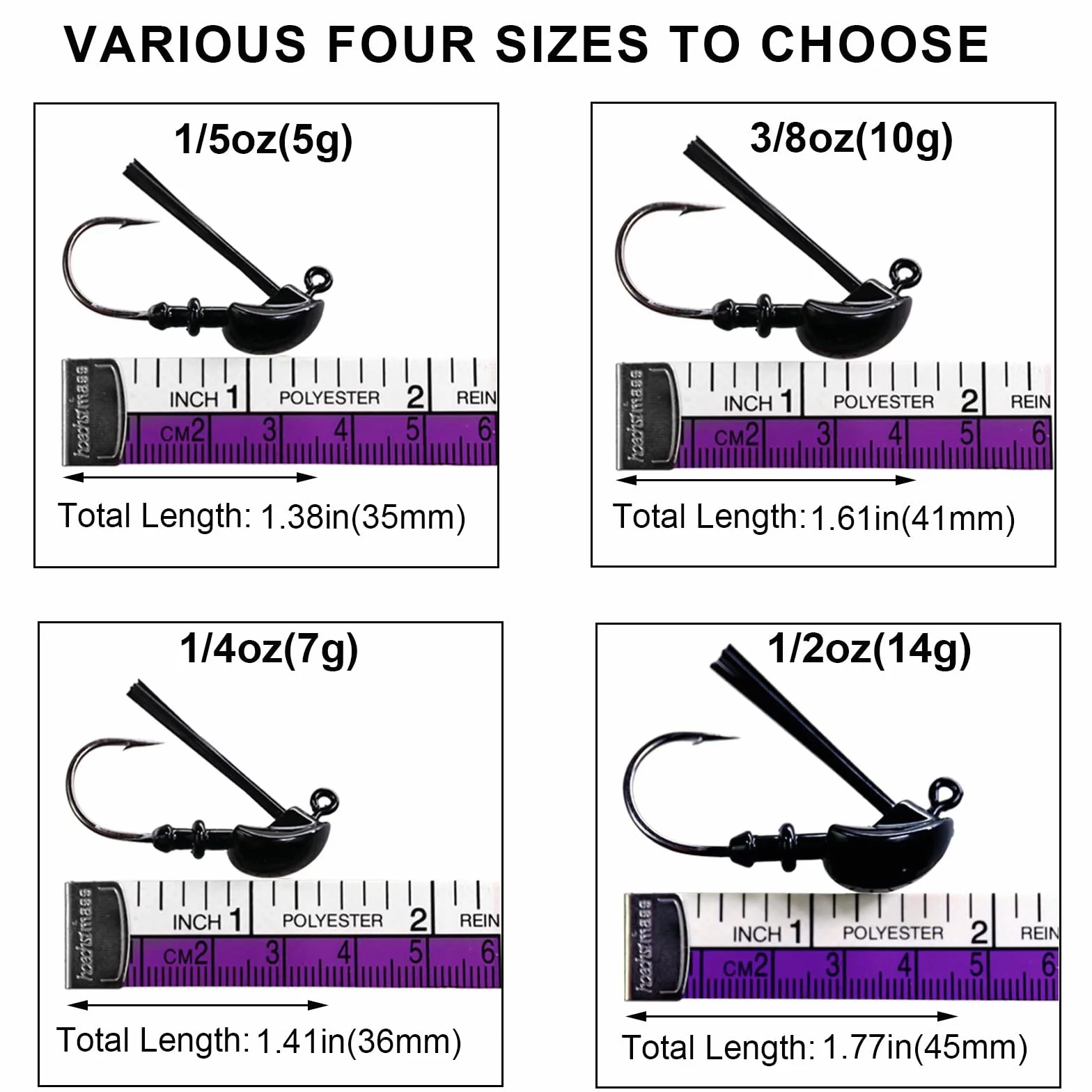THKFISH Señuelos de Pesca Jigs Kit 5g 7g 10g 12g 14g 15g 16g 5 piezas 10 Pares