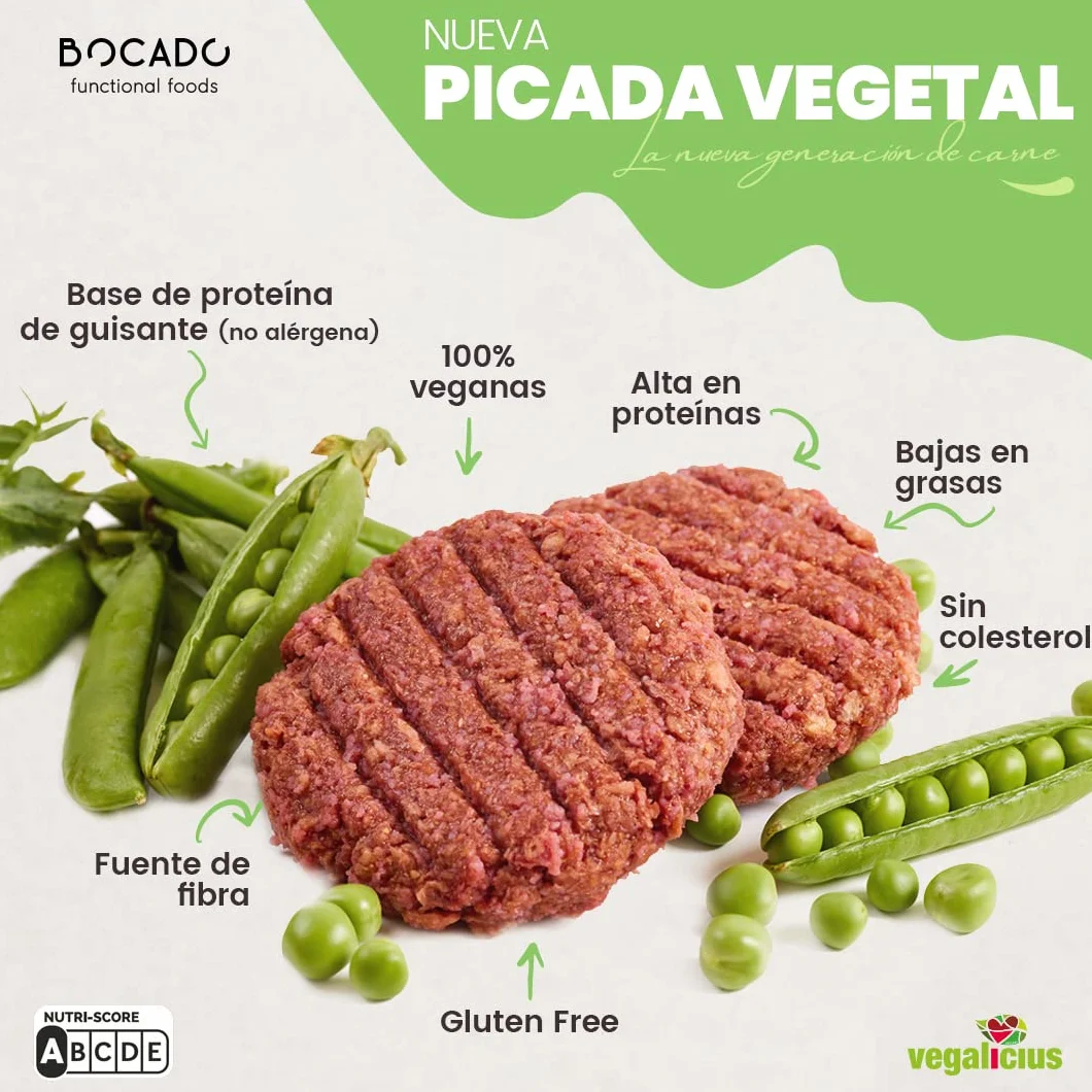 Mezcla para preparar Picada Vegetal - Carne 100% vegana - Gluten Free - Alta en proteínas