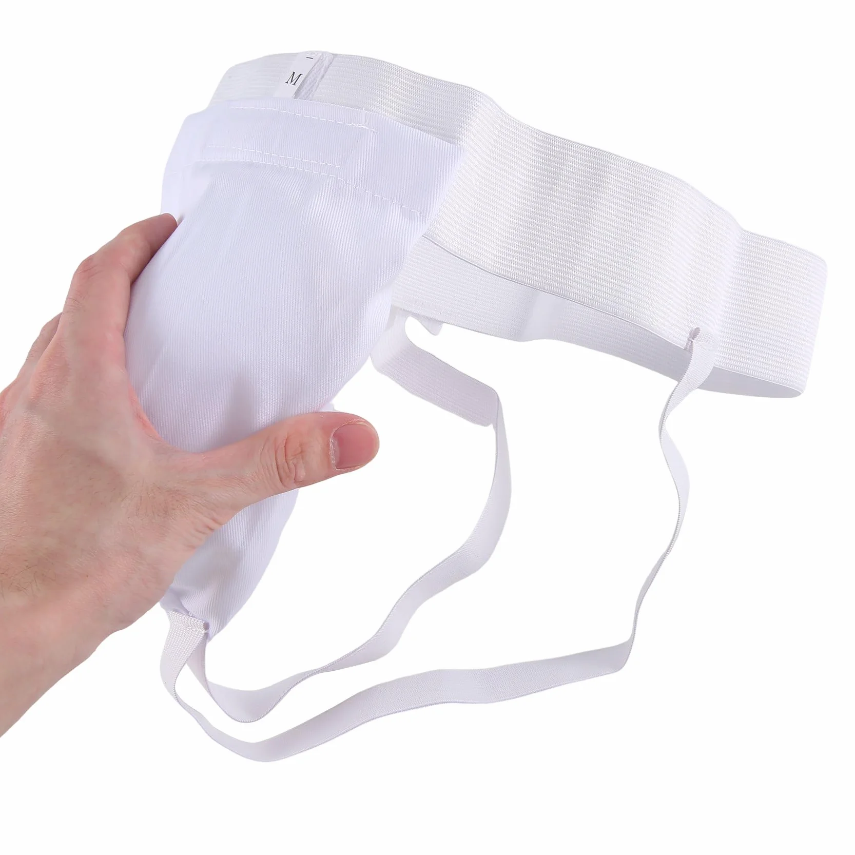 Protector de Coquilla Hombre Boxeo Kickboxing Muay Thai Ventilado Ajustable Entrenamiento Lucha Karate M